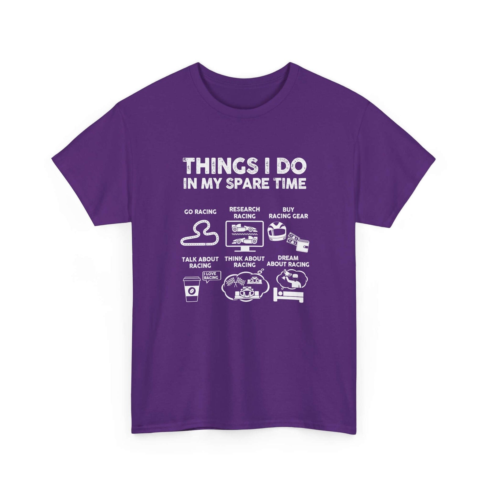 Things I Do in My Spare Time Racing T-Shirt | Funny Car Guy Gift
