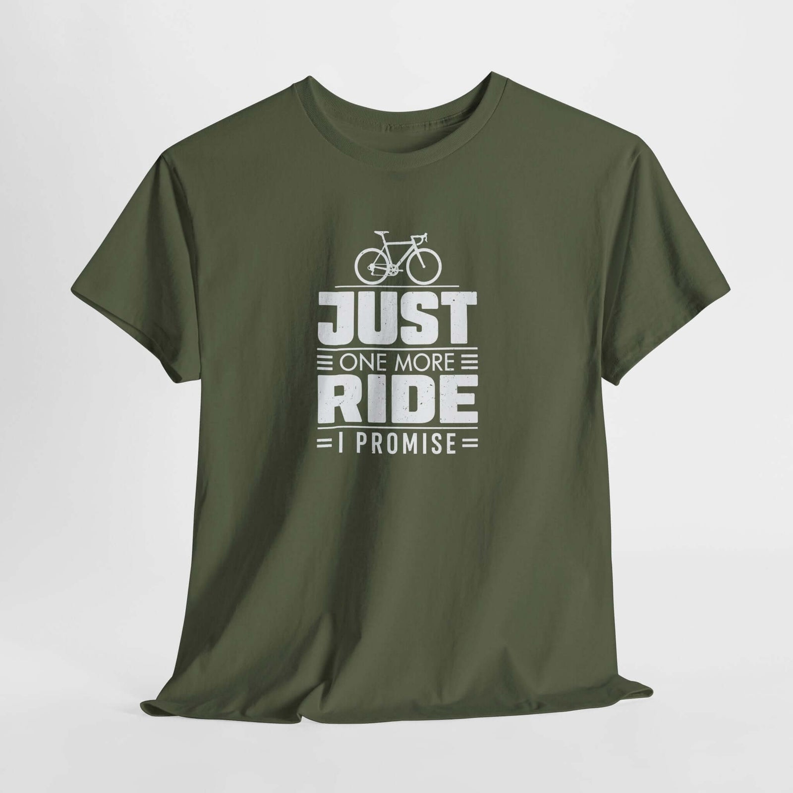 Just One More Ride shirt white | Funny road cyclist tee | 365CarMods