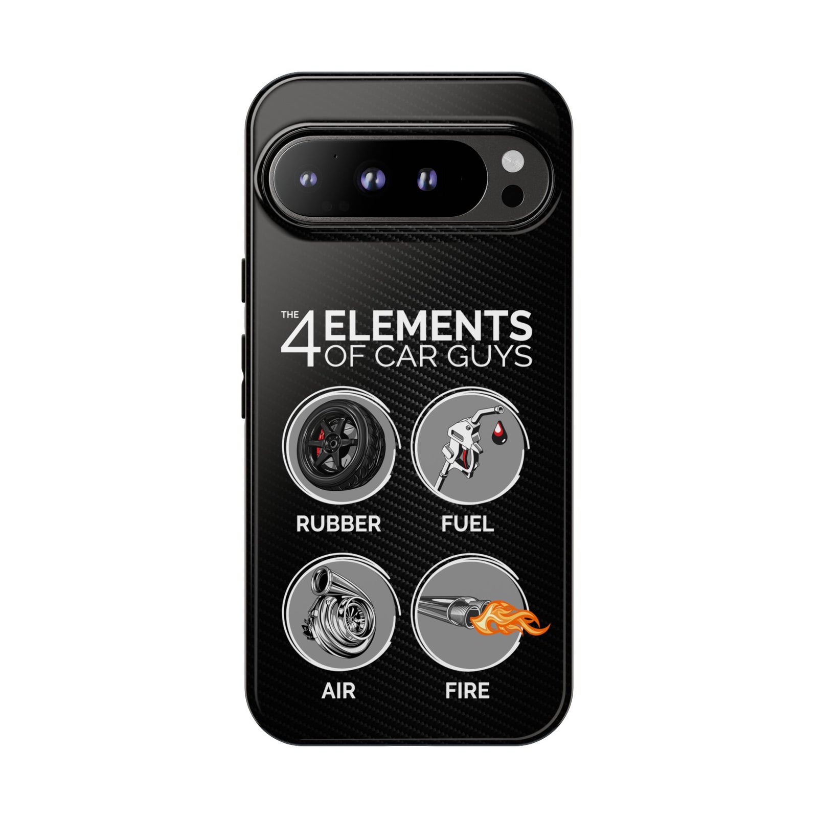 The 4 Elements of Car Guys Tough Phone Case | Funny Car Lover Gift