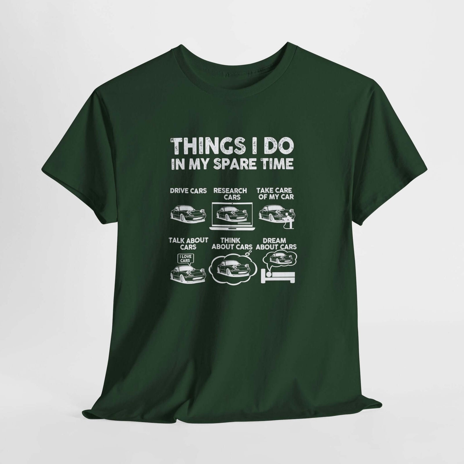 Things I Do in My Spare Time car t-shirt - car guy gift tee