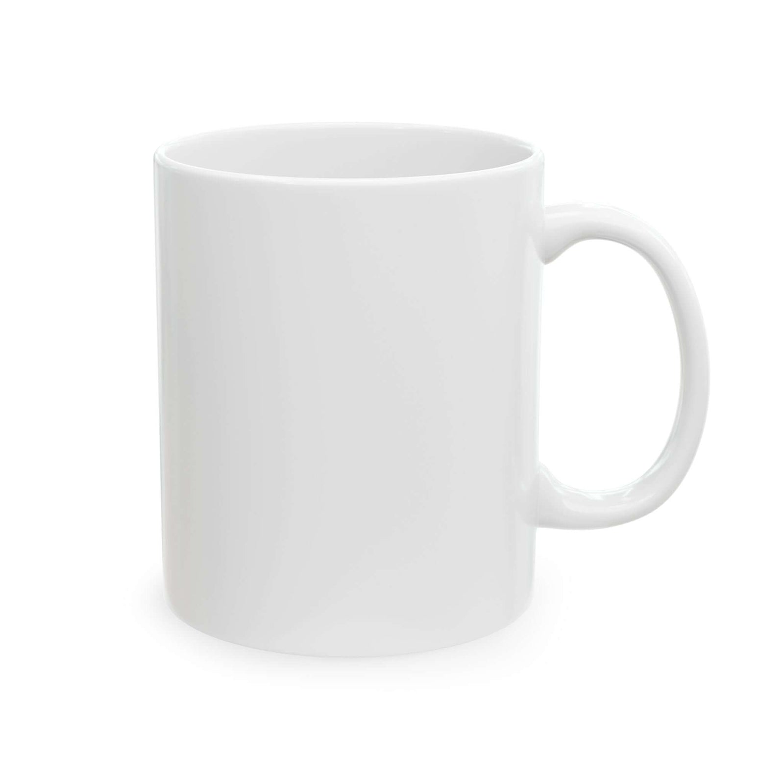 Retro 90s Road Play Carpet Mug - 11oz white coffee mug, handle on the right