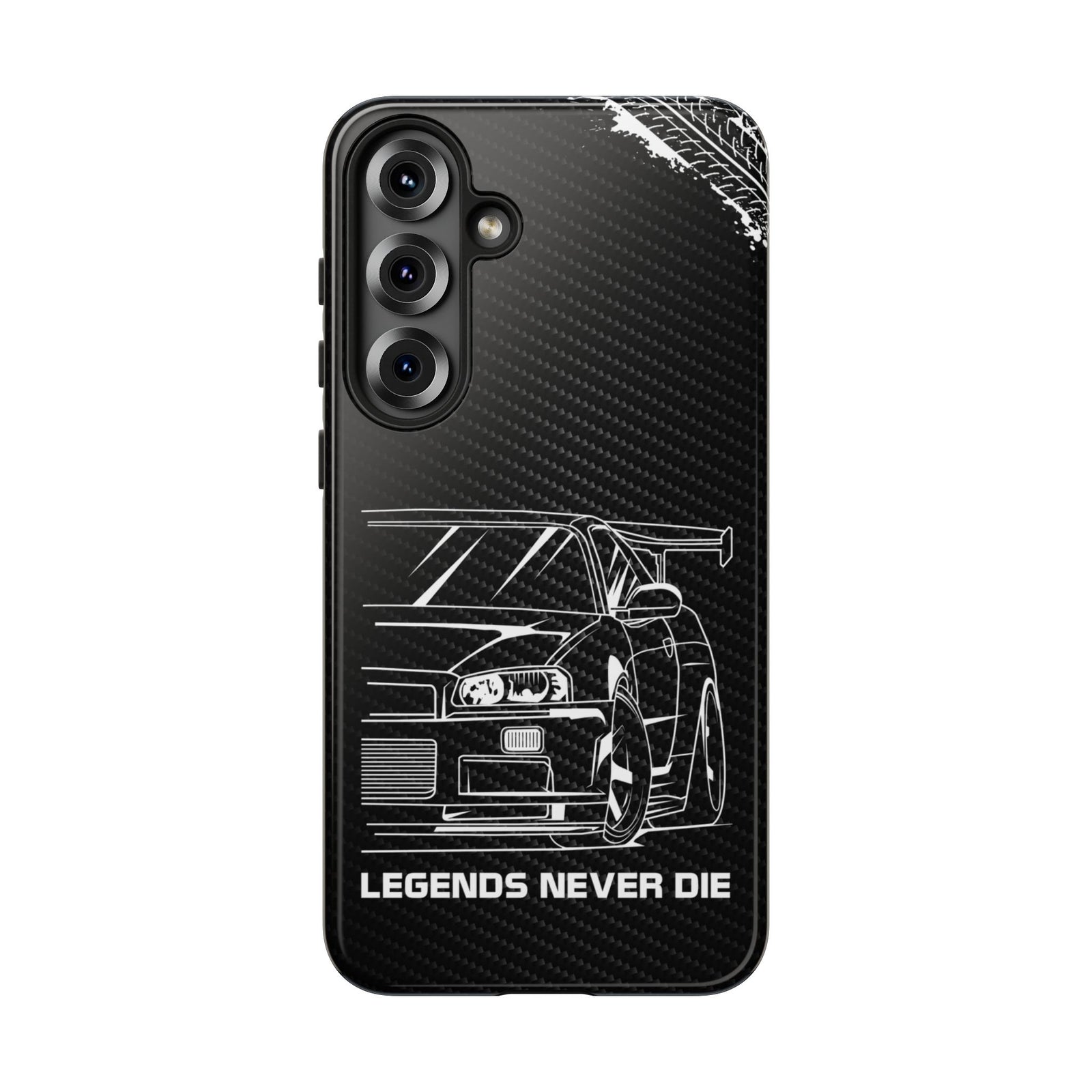 JDM Legends Never Die Tough Phone Case - Samsung Galaxy S25 Plus, glossy, front view
