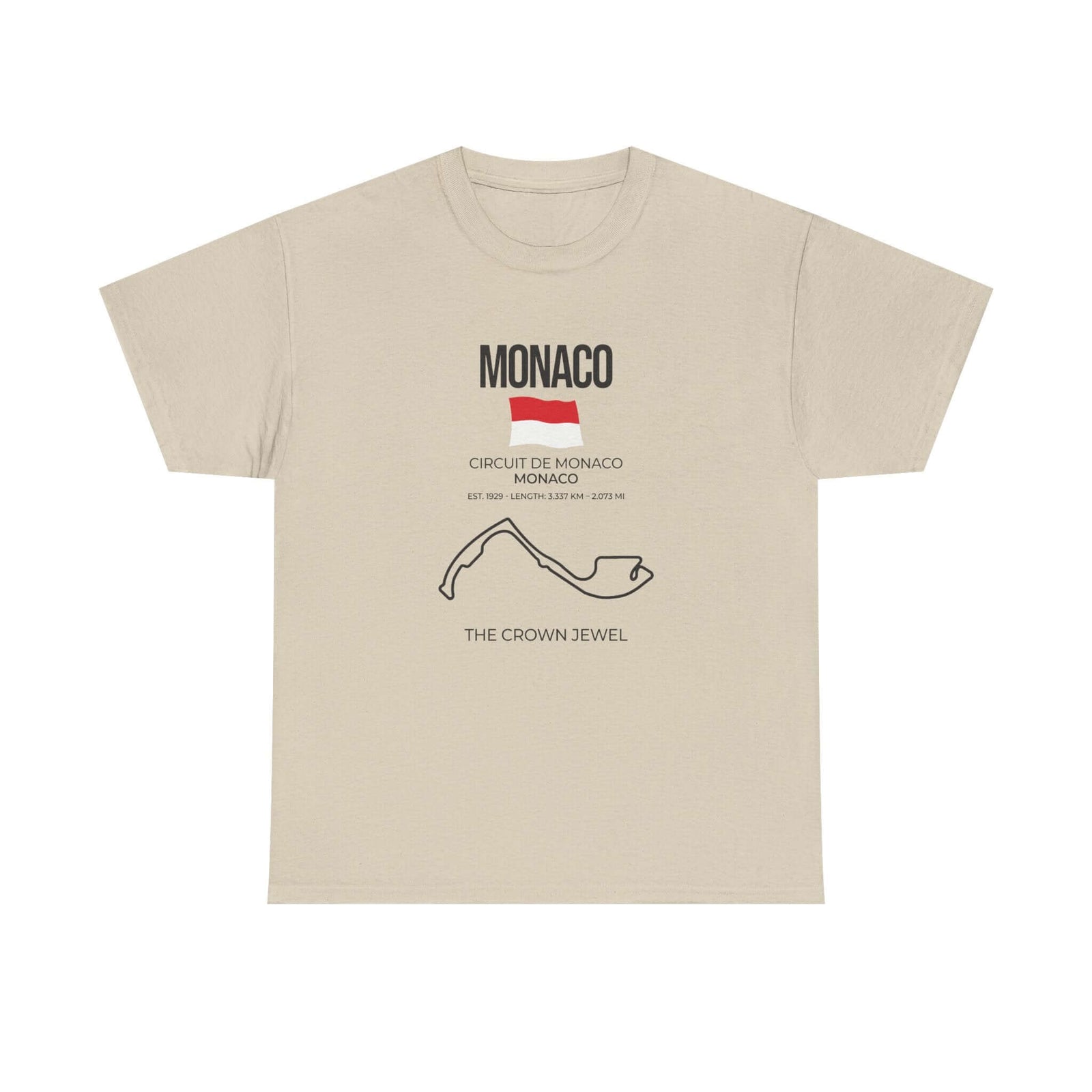 Monaco Race Track T-Shirt t-shirt front - car lover gift