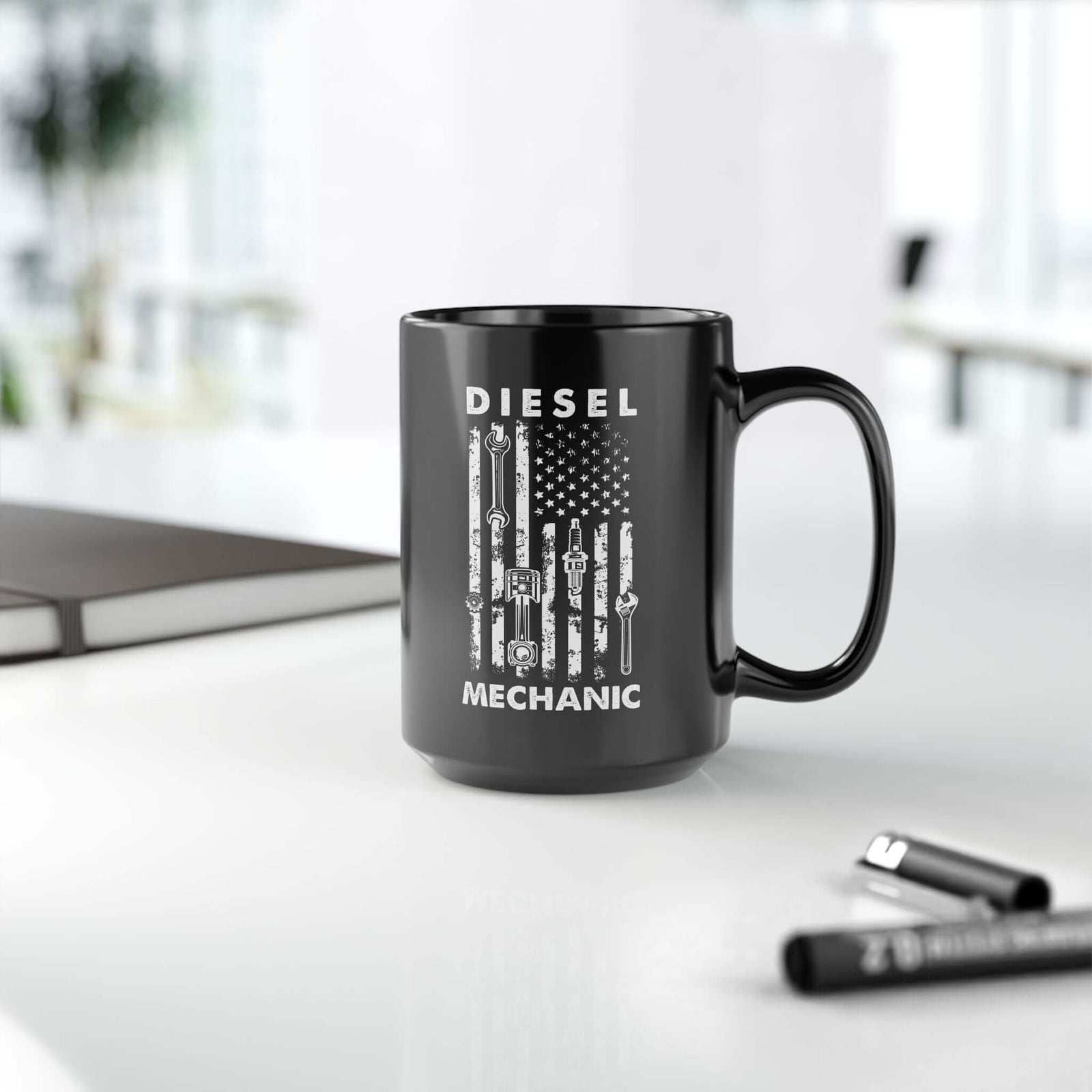 Diesel Mechanic Coffee Mug mug - funny gift for car enthusiasts