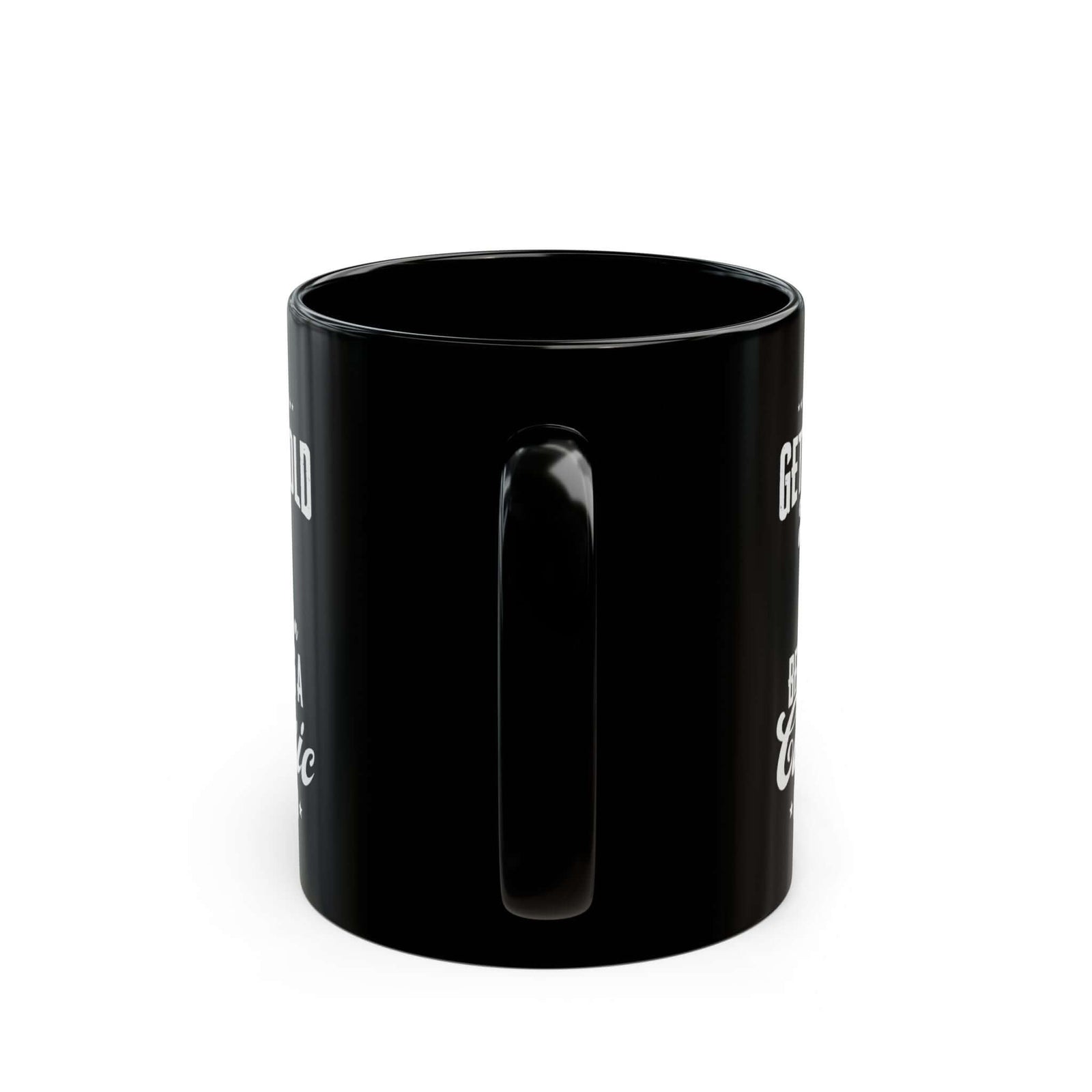 I'm Not Getting Old I'm Becoming a Classic Golf Mug - 11oz black coffee mug, handle facing front