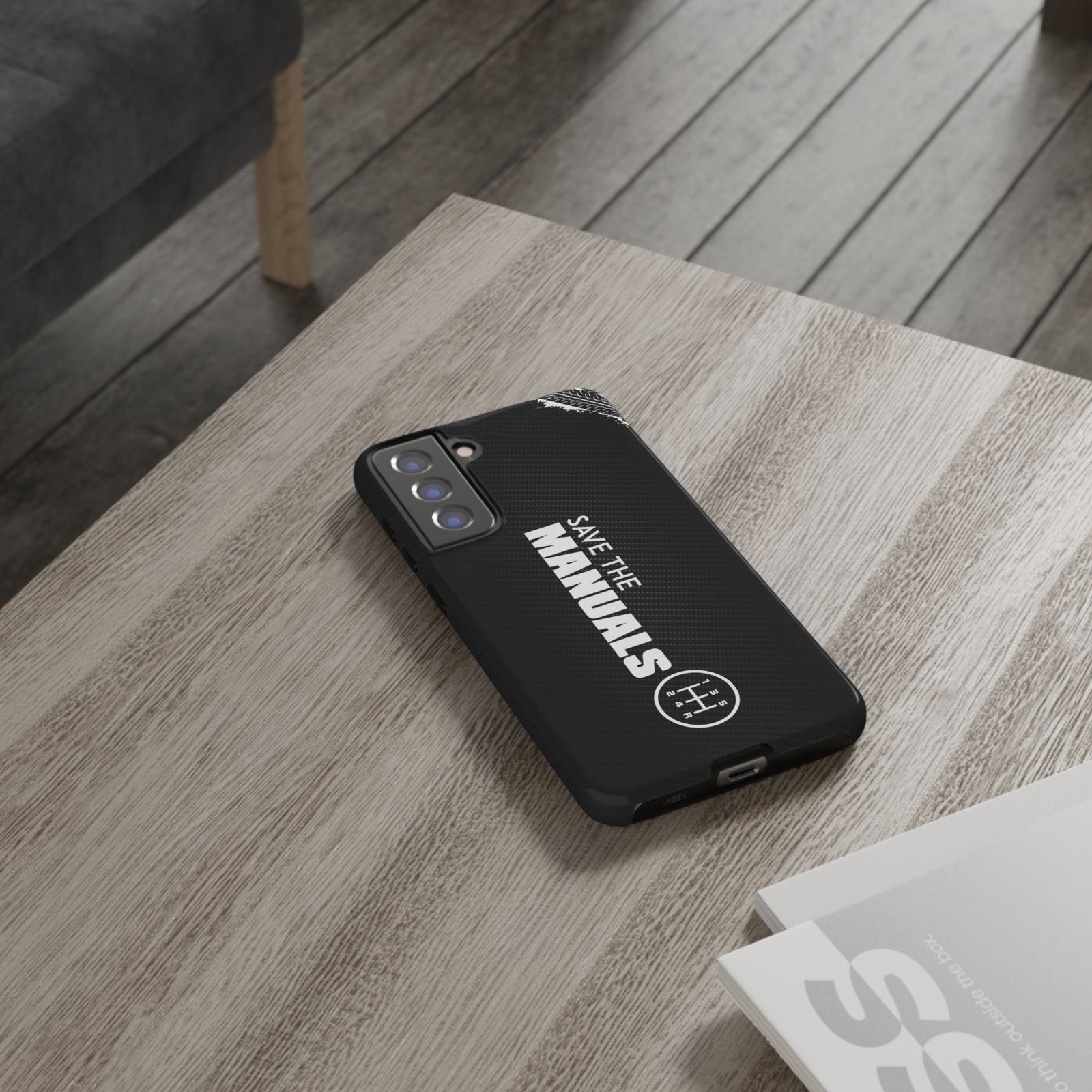 Save The Manuals Tough Phone Case | Manual Transmission Car Guy Gift