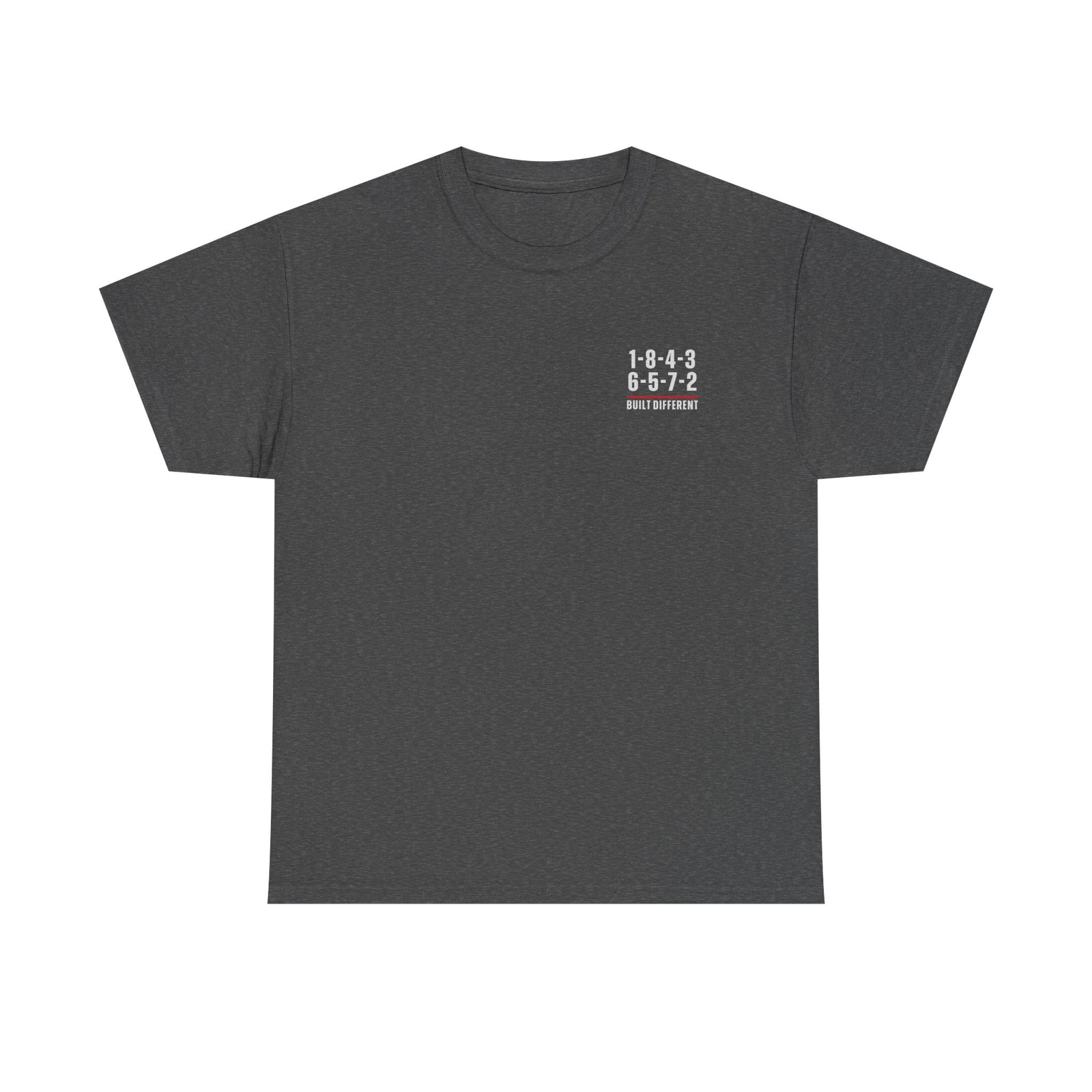 Built Different V8 Firing Order T-Shirt - Navy