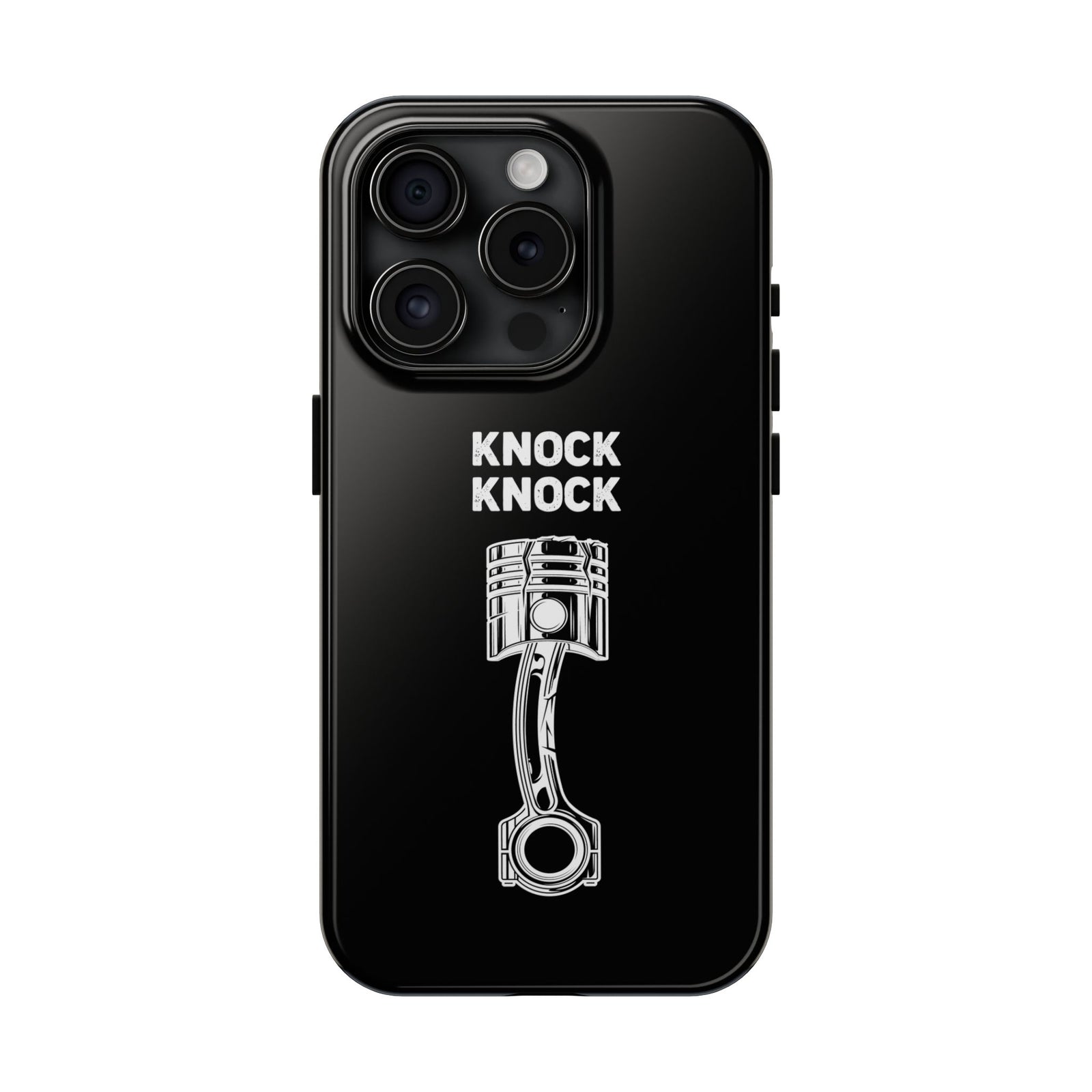 Knock Knock Broken Piston Phone Case | Funny Mechanic Car Guy Gift