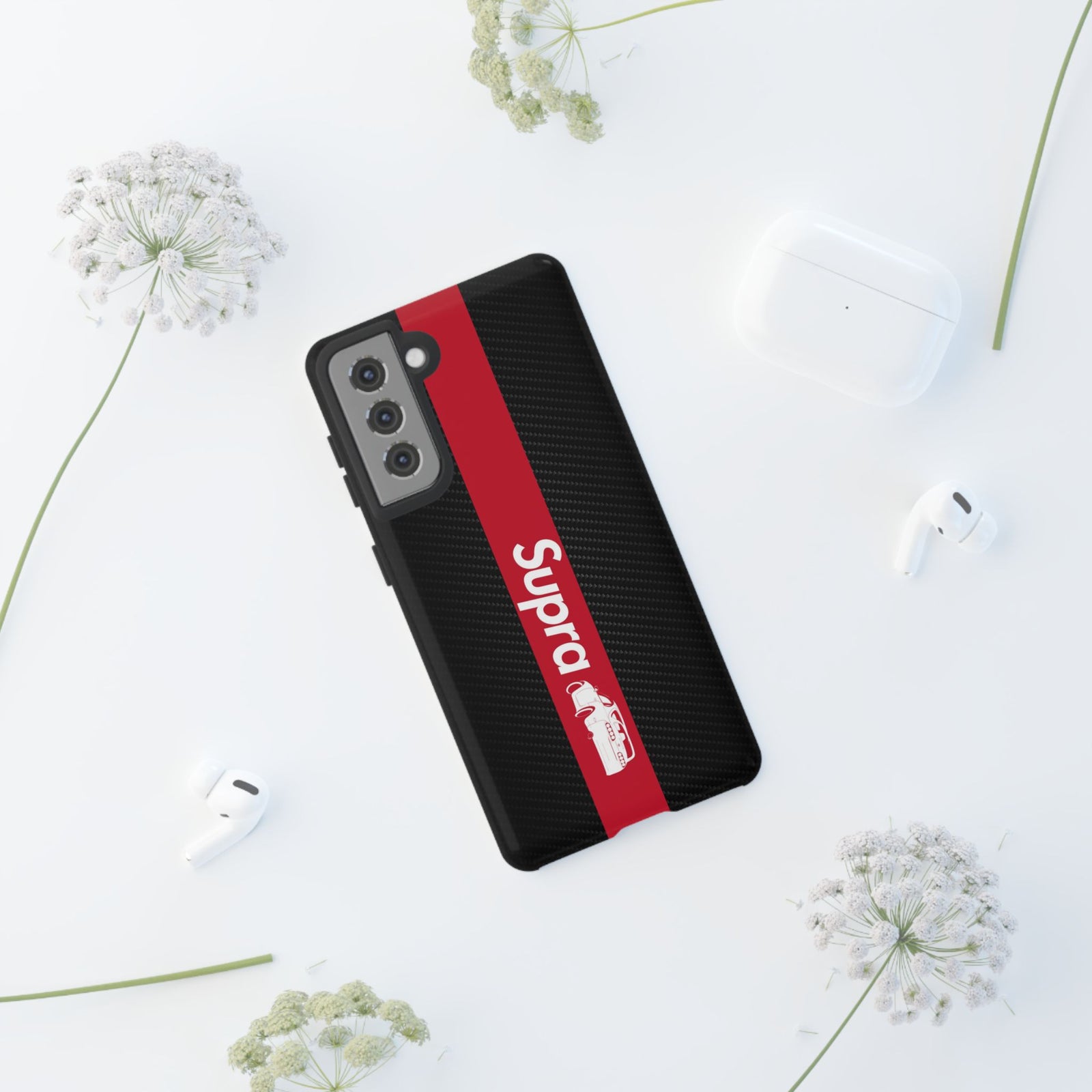JDM Style Design Tough Phone Case - Google Pixel 8, glossy, camera cutout close-up