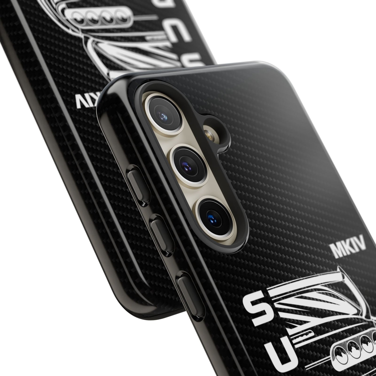JDM Back View Tough Phone Case - Samsung Galaxy S24, glossy, camera cutout close-up