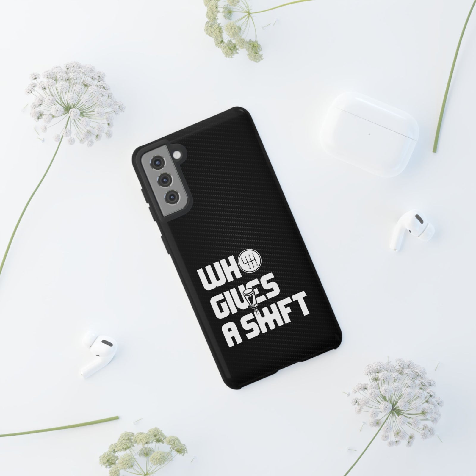 Who Gives a Shift Car Tough Phone Case | Funny Car Guy Gift