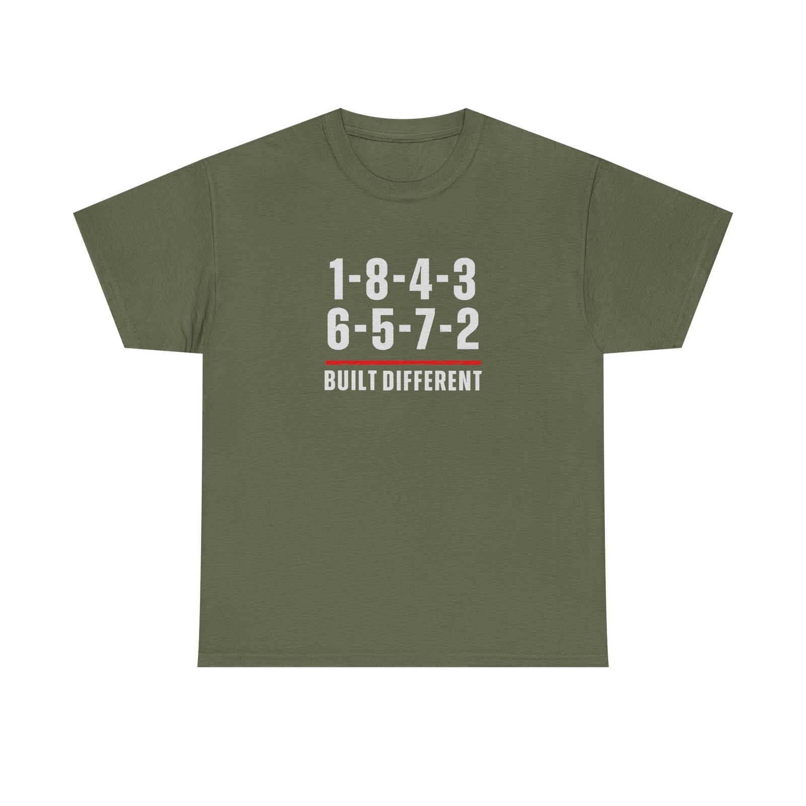 Built Different V8 Firing Order Graphic T-Shirt - Black