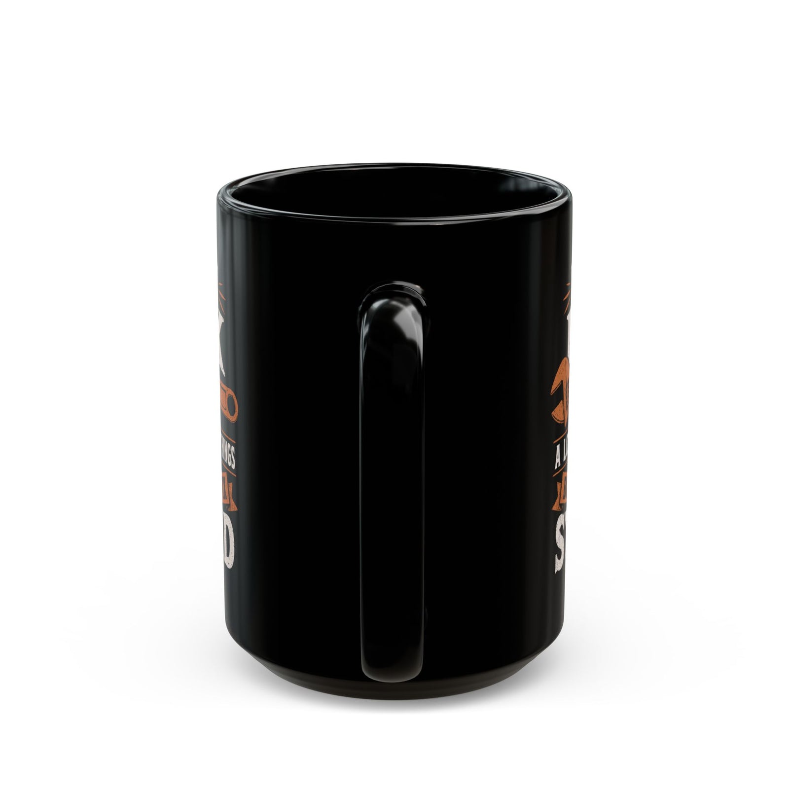 I Can Fix a Lot of Things But I Can't Fix Stupid Mug - 15oz black coffee mug, handle facing front