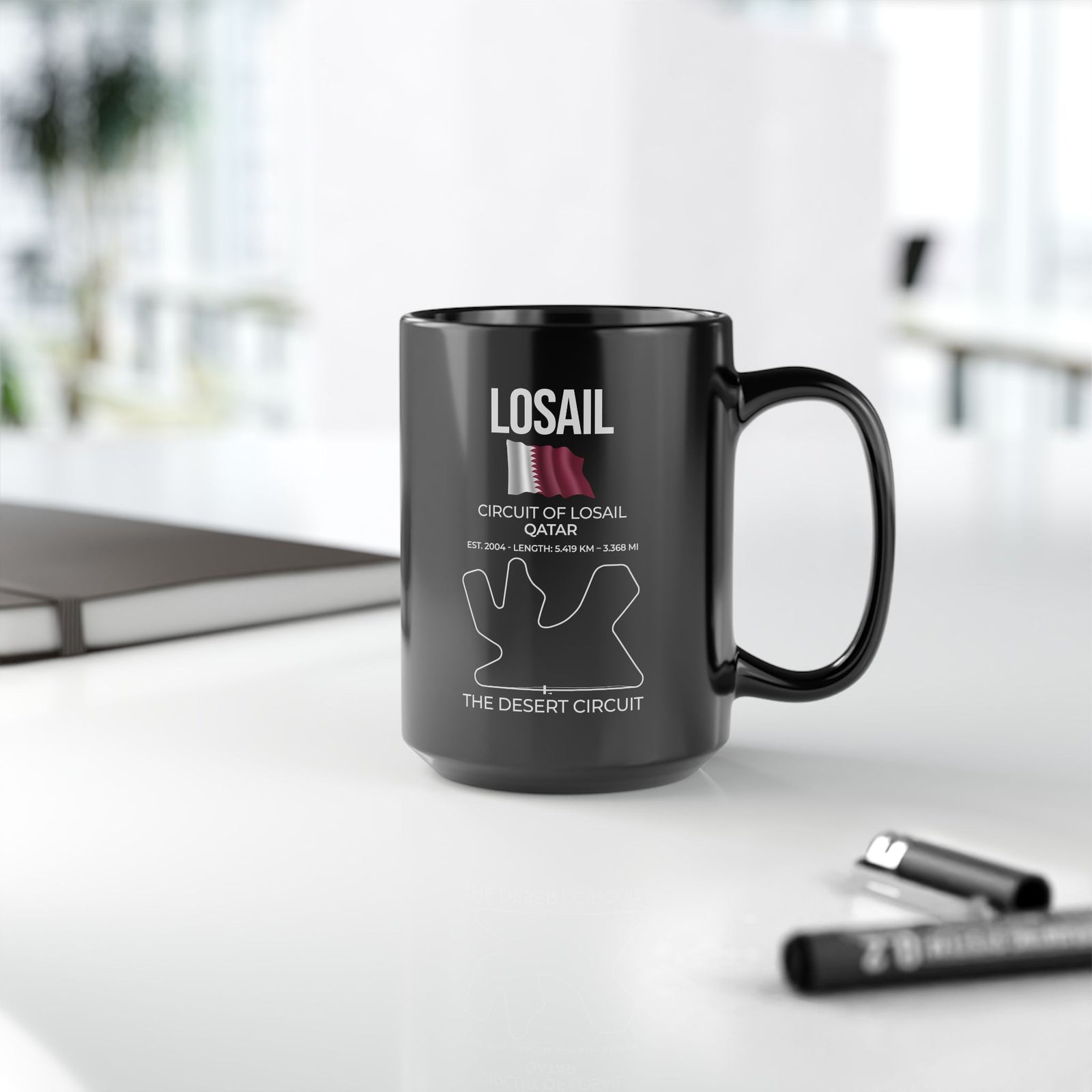Losail Race Track Coffee Mug ceramic mug - unique gift for car lovers