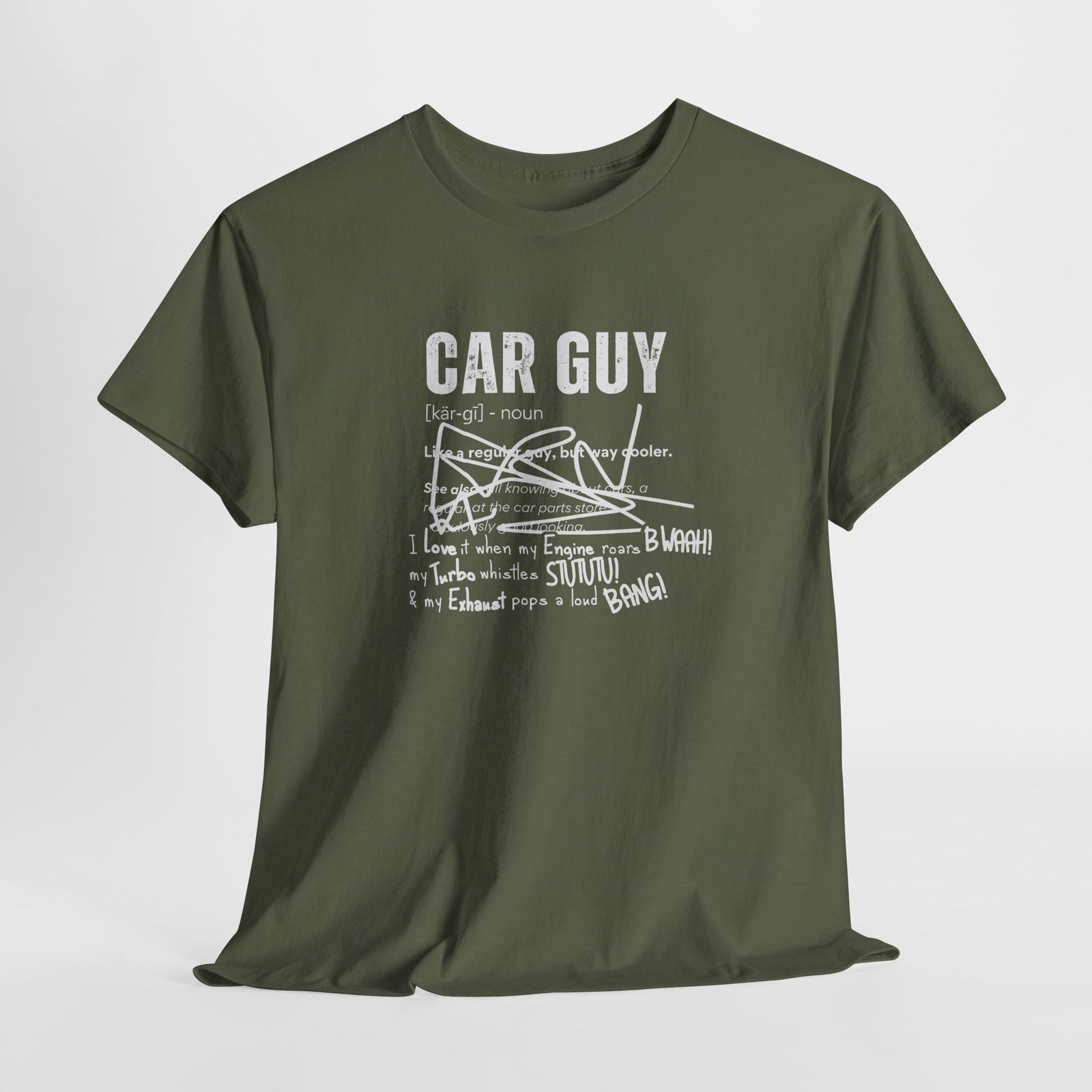 Car Guy Definition T-Shirt – Funny Cotton Car Enthusiast Tee
