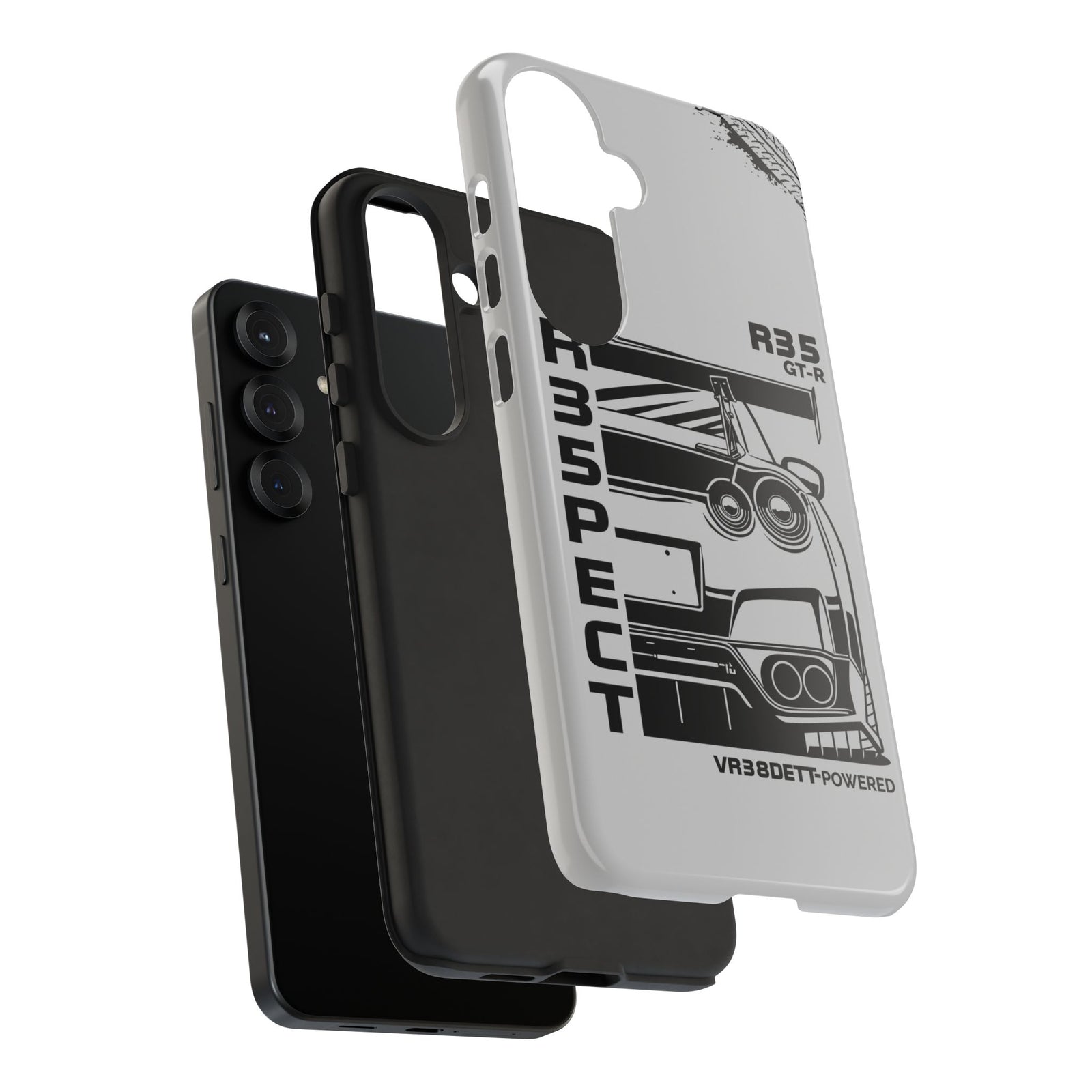 JDM Front View Tough Phone Case - Google Pixel 8, glossy, edge and port close-up