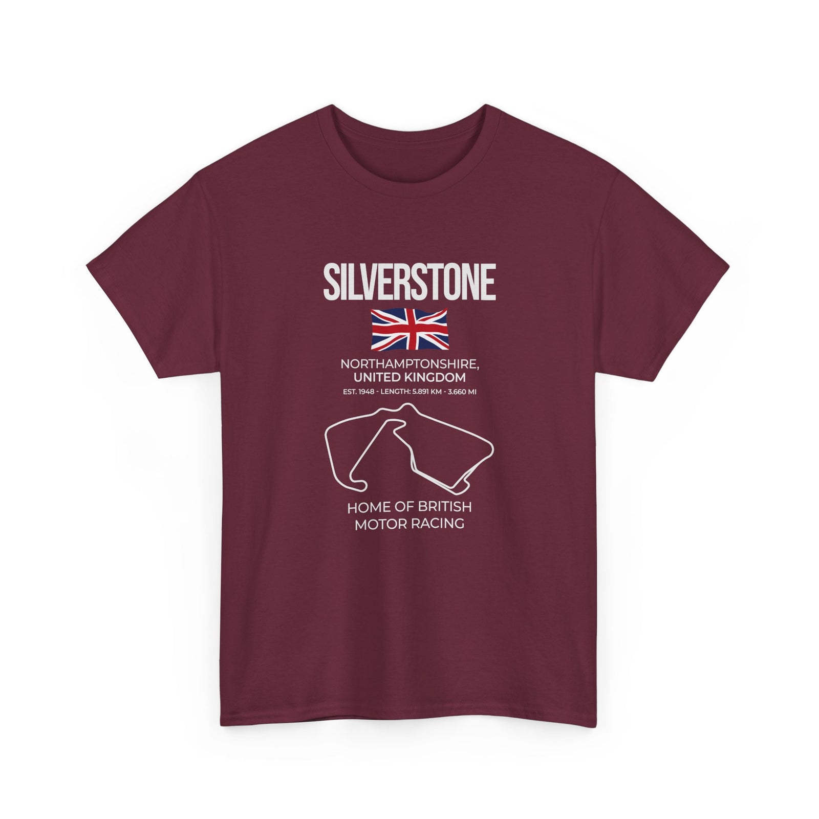 Silverstone Race Track T-Shirt | British Grand Prix Circuit Motorsport Tee