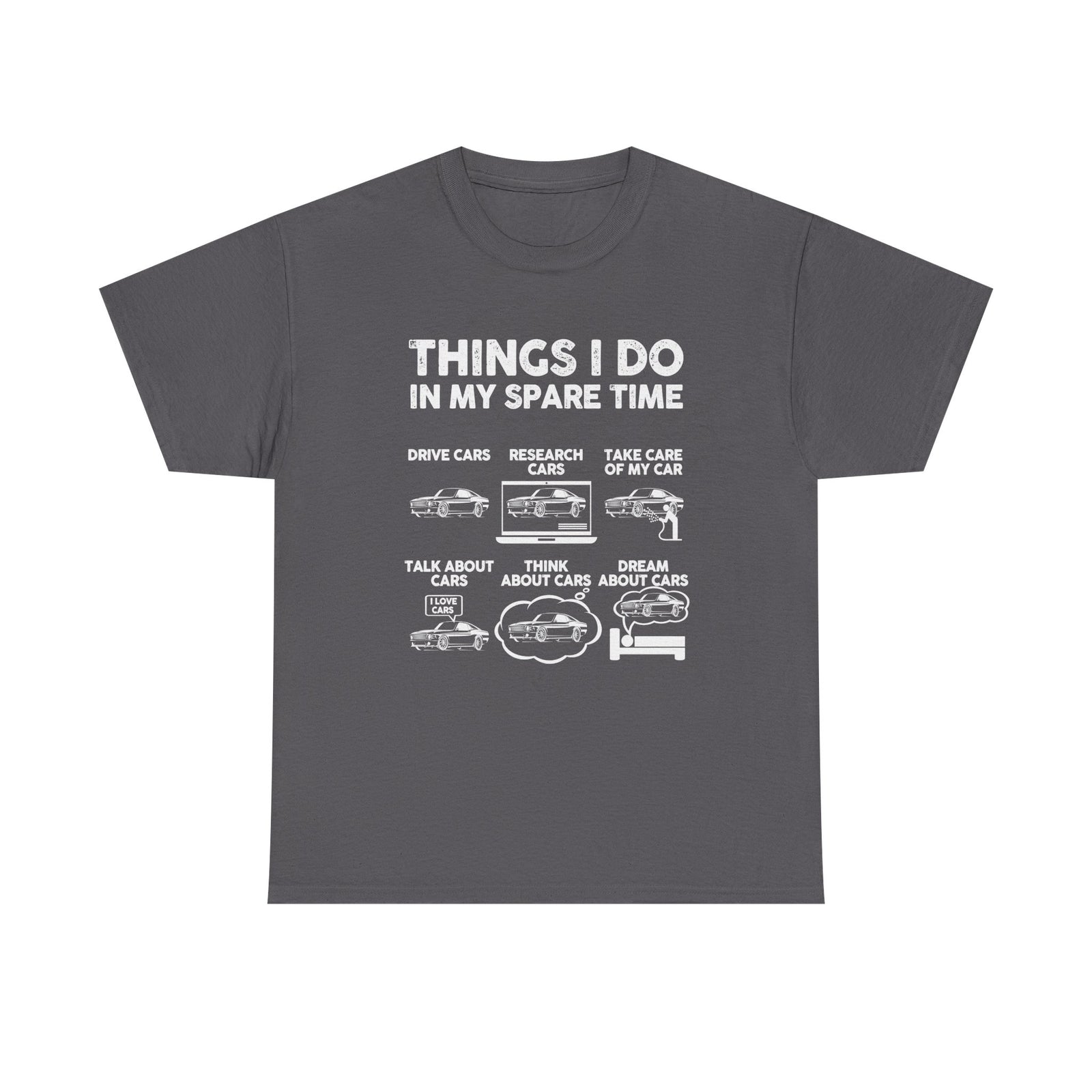 Things I Do in My Spare Time T-Shirt t-shirt design - car lover gift