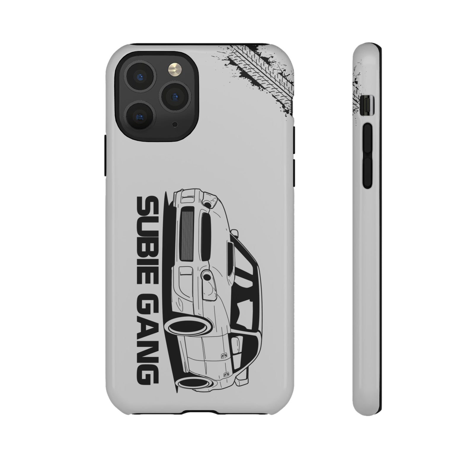 JDM Gang Tough Phone Case - iPhone 11 Pro, glossy, front and side view