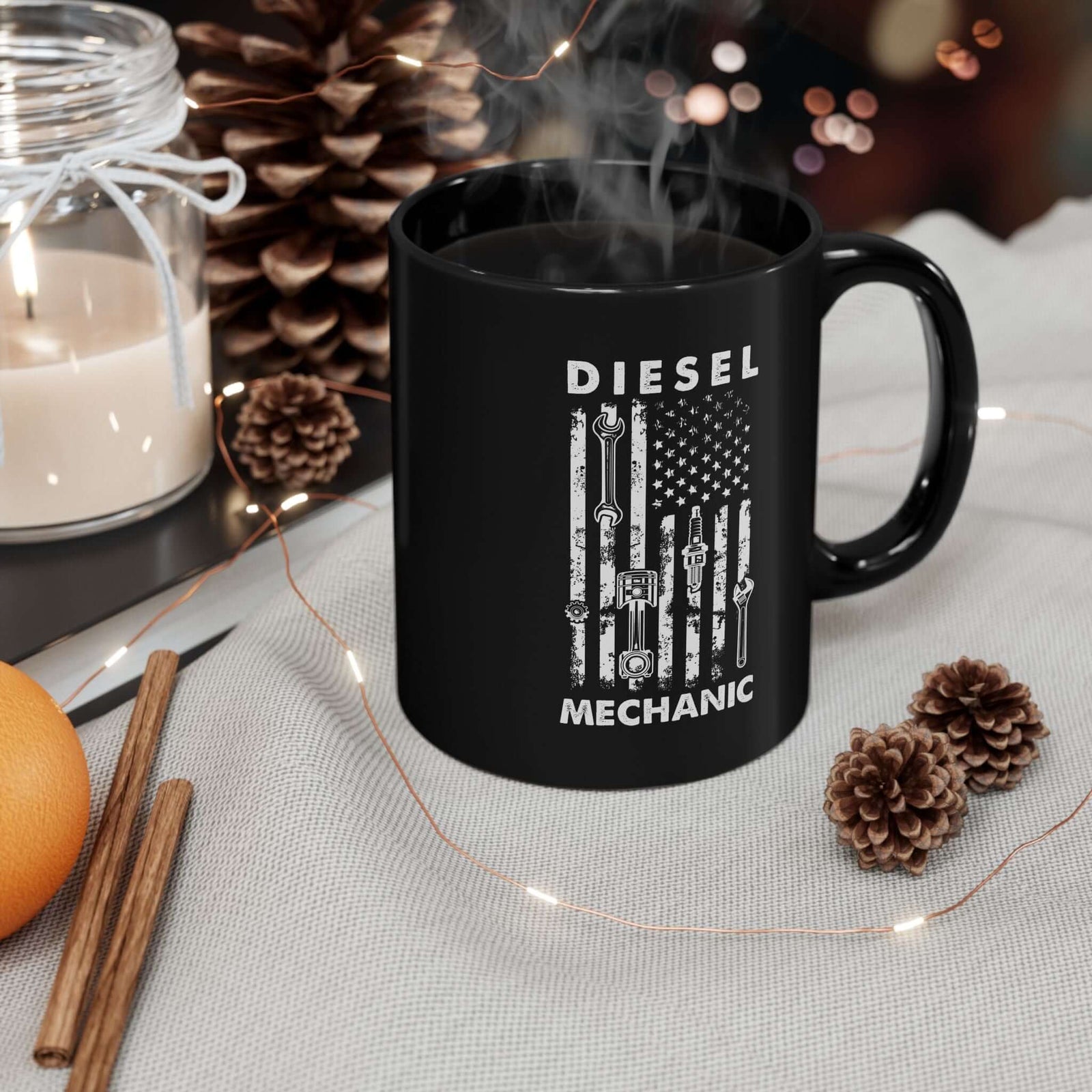 Diesel mechanic ceramic mug - funny gift for diesel truck guys