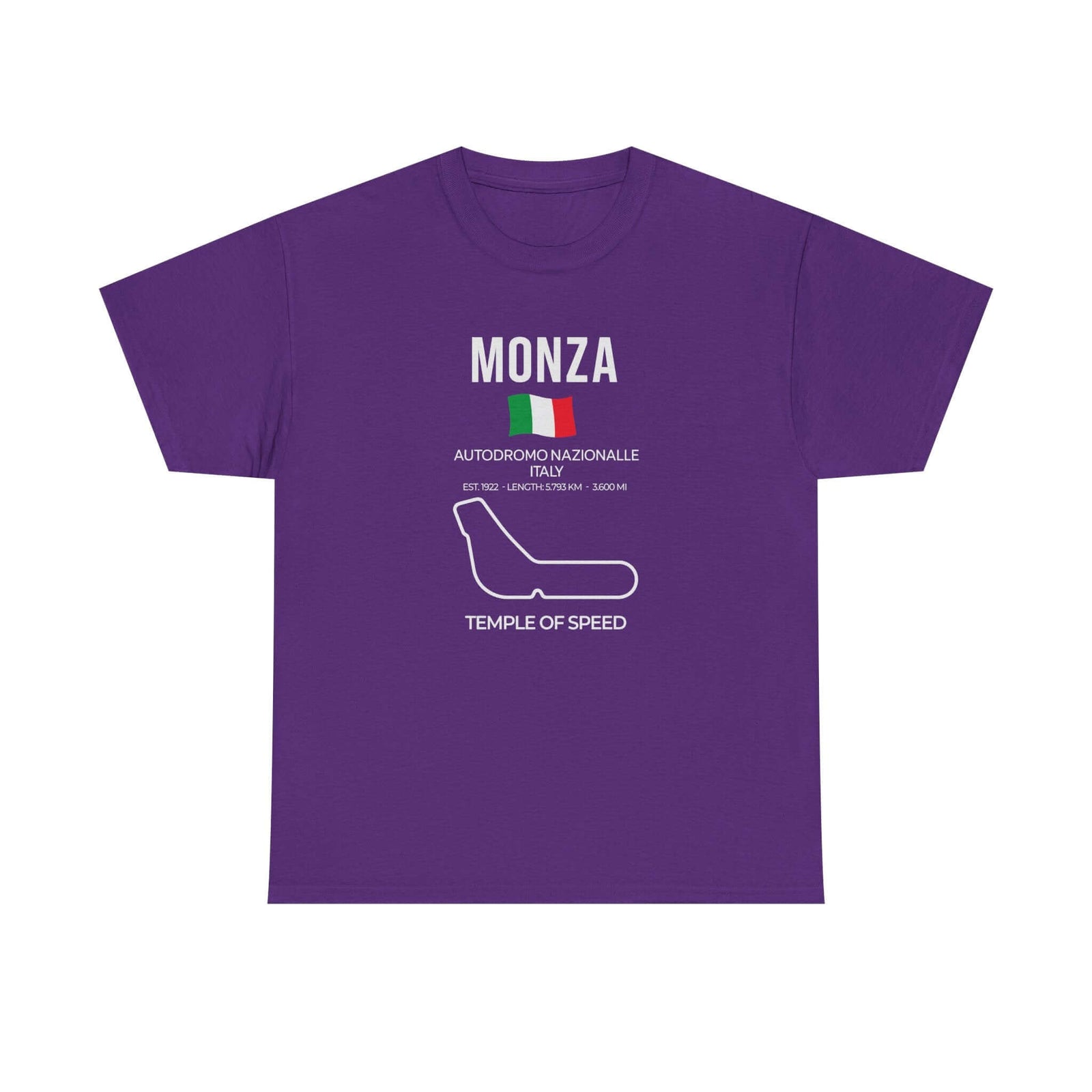 Monza Race Track T-Shirt tee front view - gearhead gift