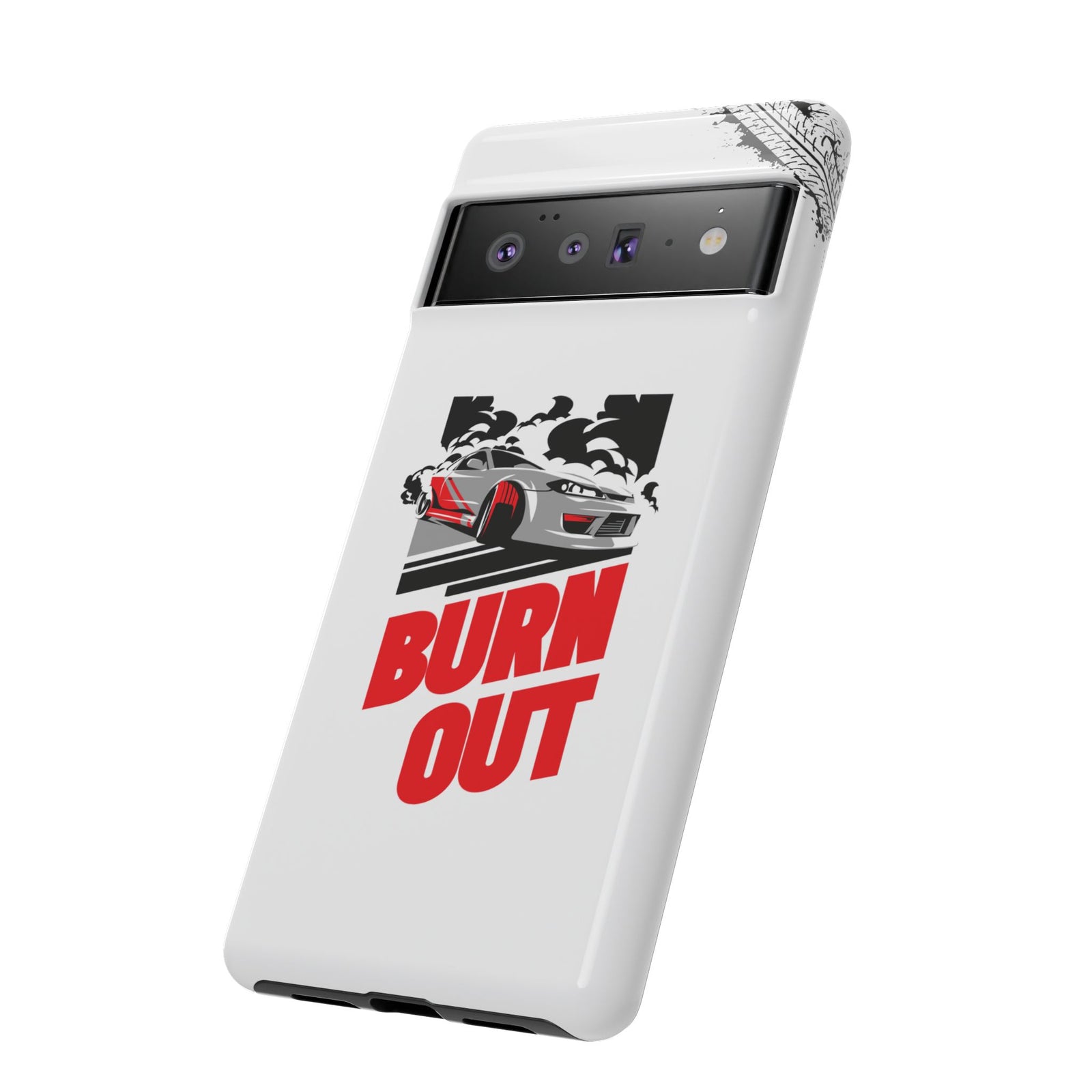 JDM Burnout Tough Car Phone Case - Google Pixel 6 Pro, glossy, side view