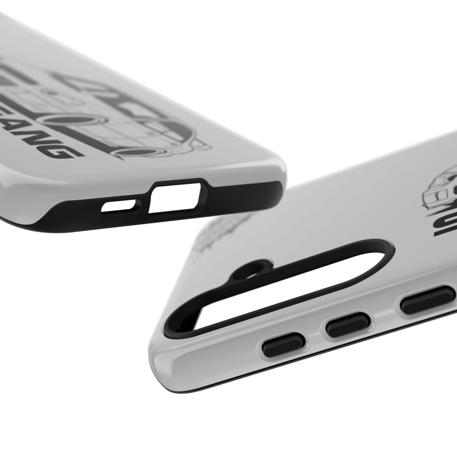 JDM Gang Tough Phone Case - Samsung Galaxy S24 Plus, glossy, edge and port close-up