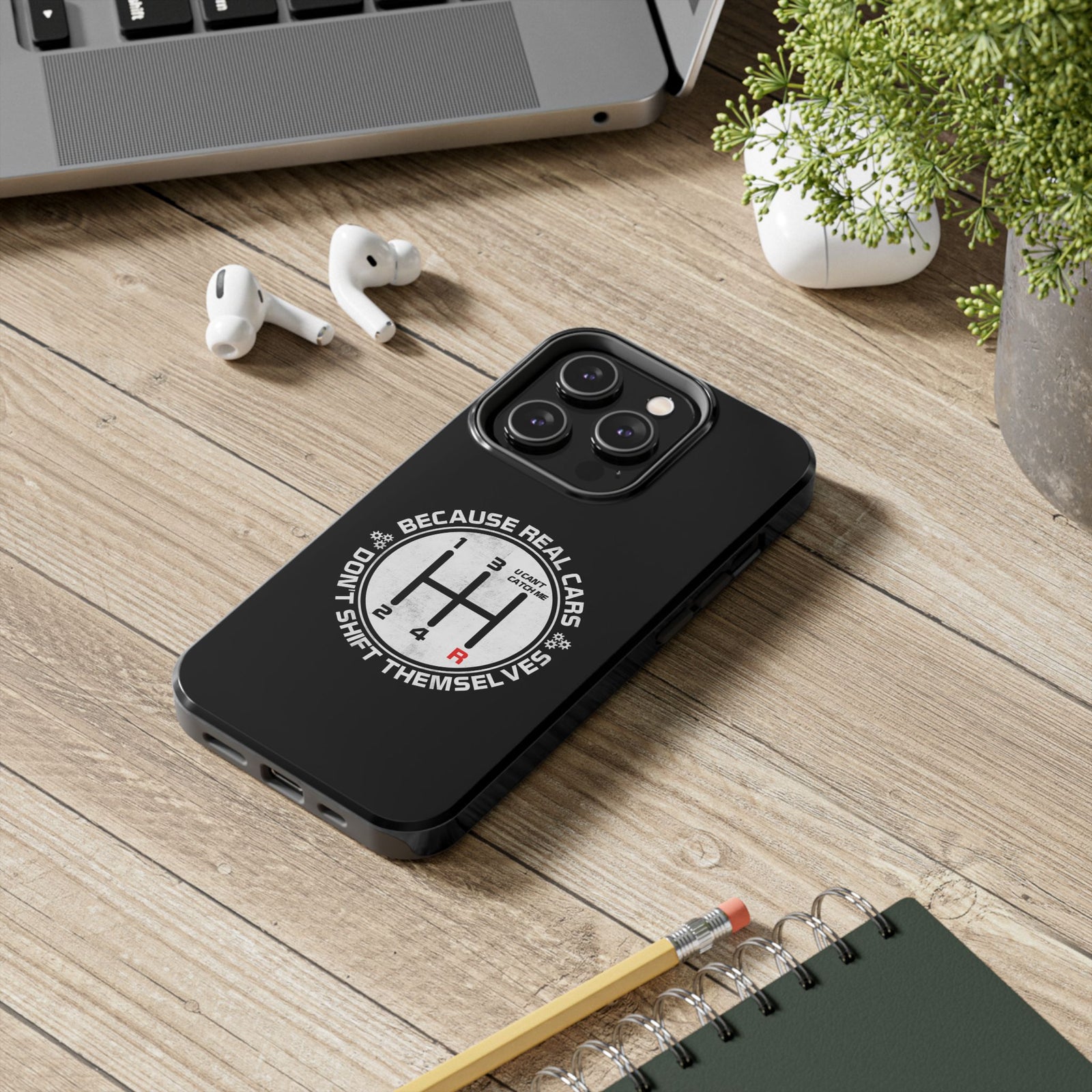 Real Cars Don't Shift Themselves Tough Phone Case | Manual Car Guy Gift