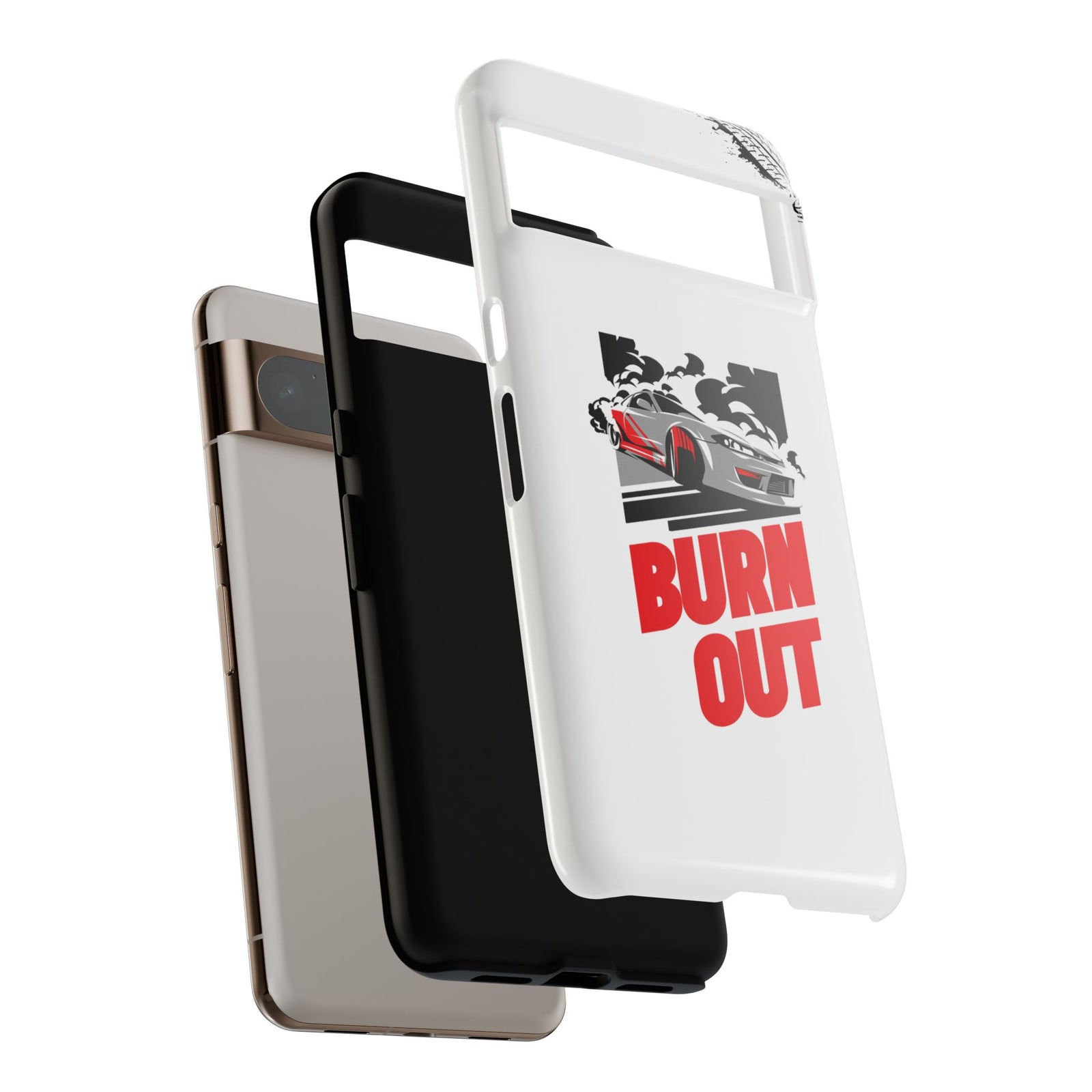 JDM Burnout Tough Car Phone Case - Google Pixel 8 Pro, glossy, dual-layer protection