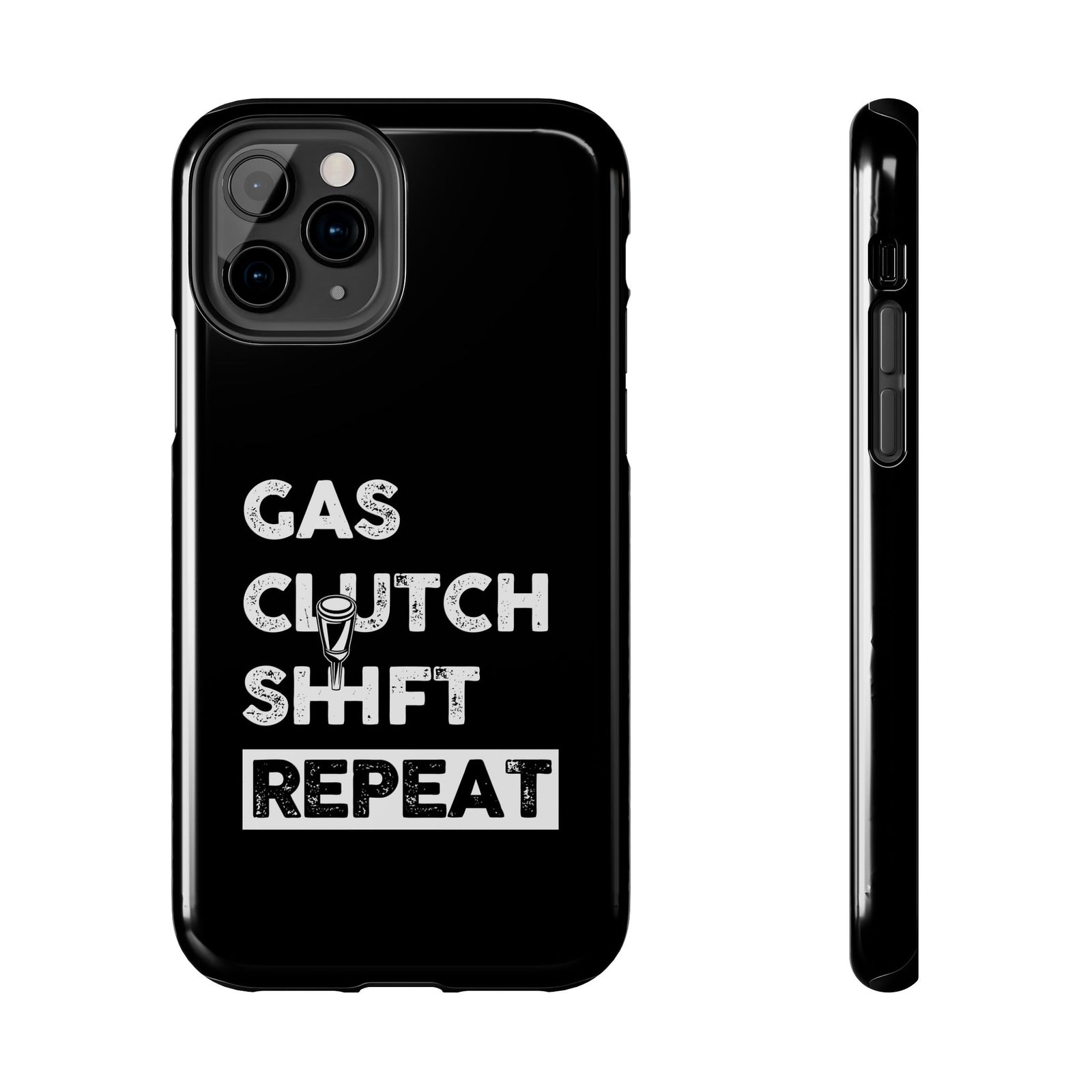 Gas Clutch Shift Repeat phone case | car guy gift