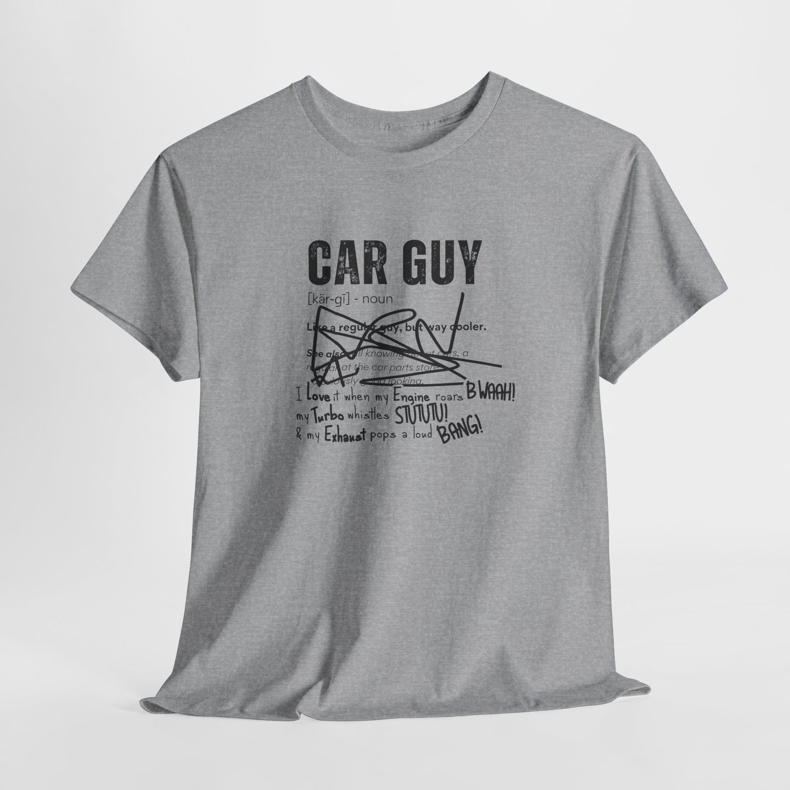 Car Guy Definition T-Shirt – Funny Cotton Car Enthusiast Tee