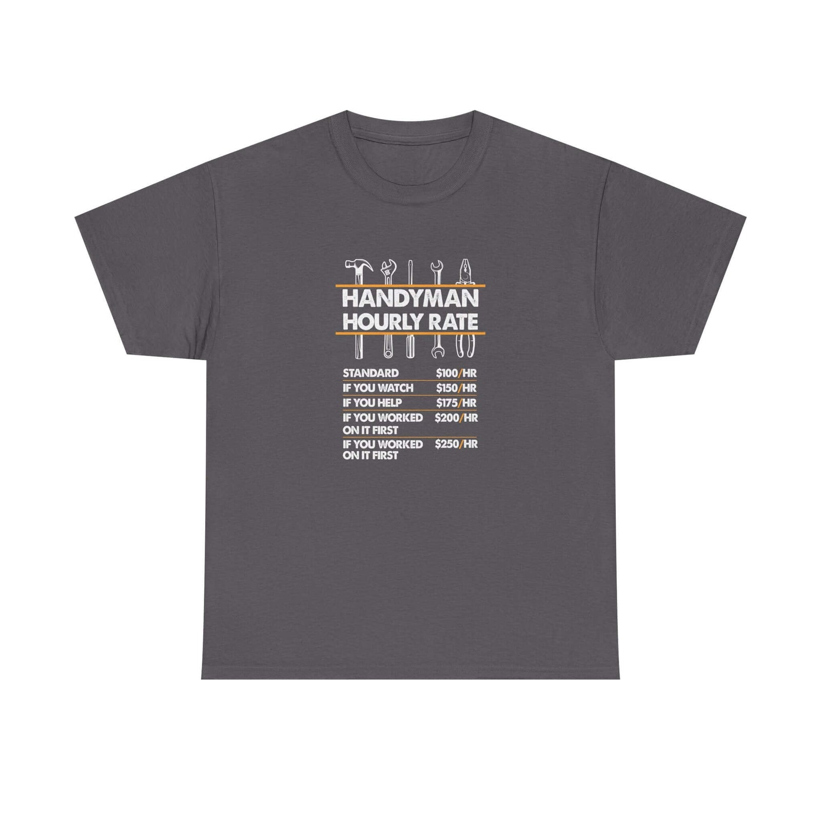 Handyman Hourly Rate T-Shirt shirt color variant - car guy gift