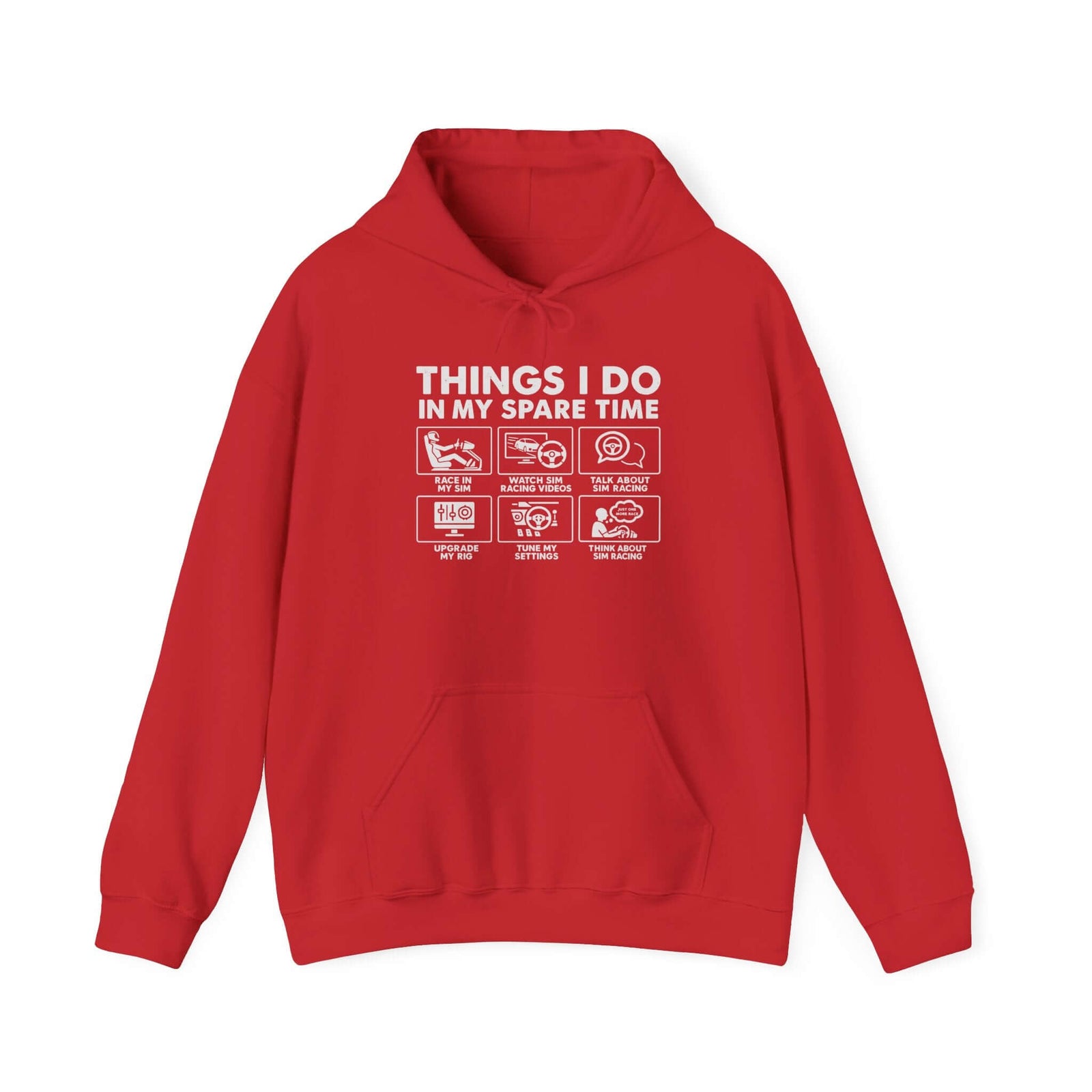 Sim Racing Hoodie - Things I Do In My Spare Time sim racer gift