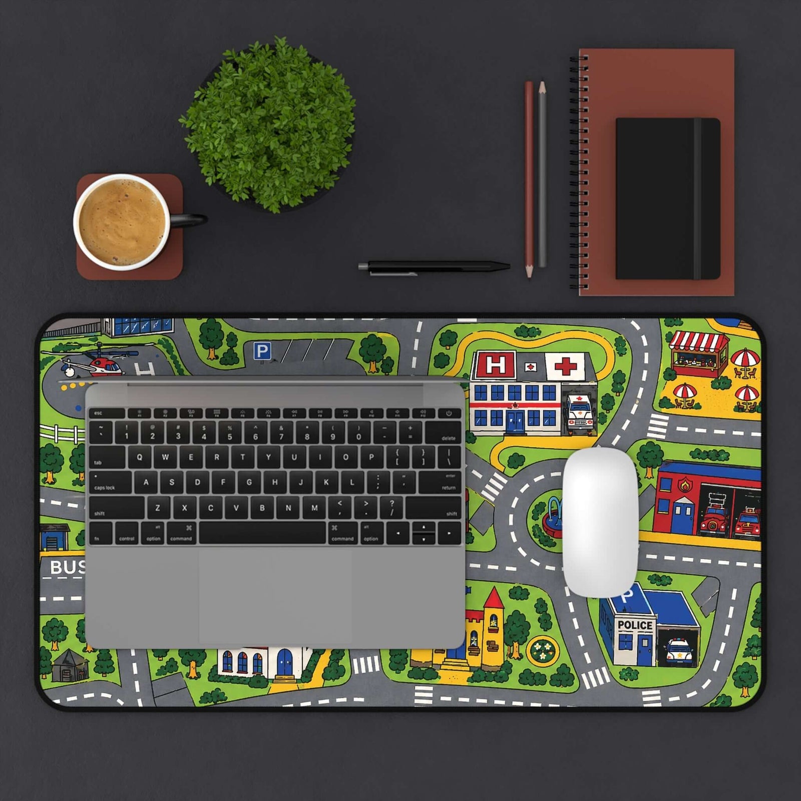 City Carpet desk mat airport detail | Gaming mouse pad | 365CarMods