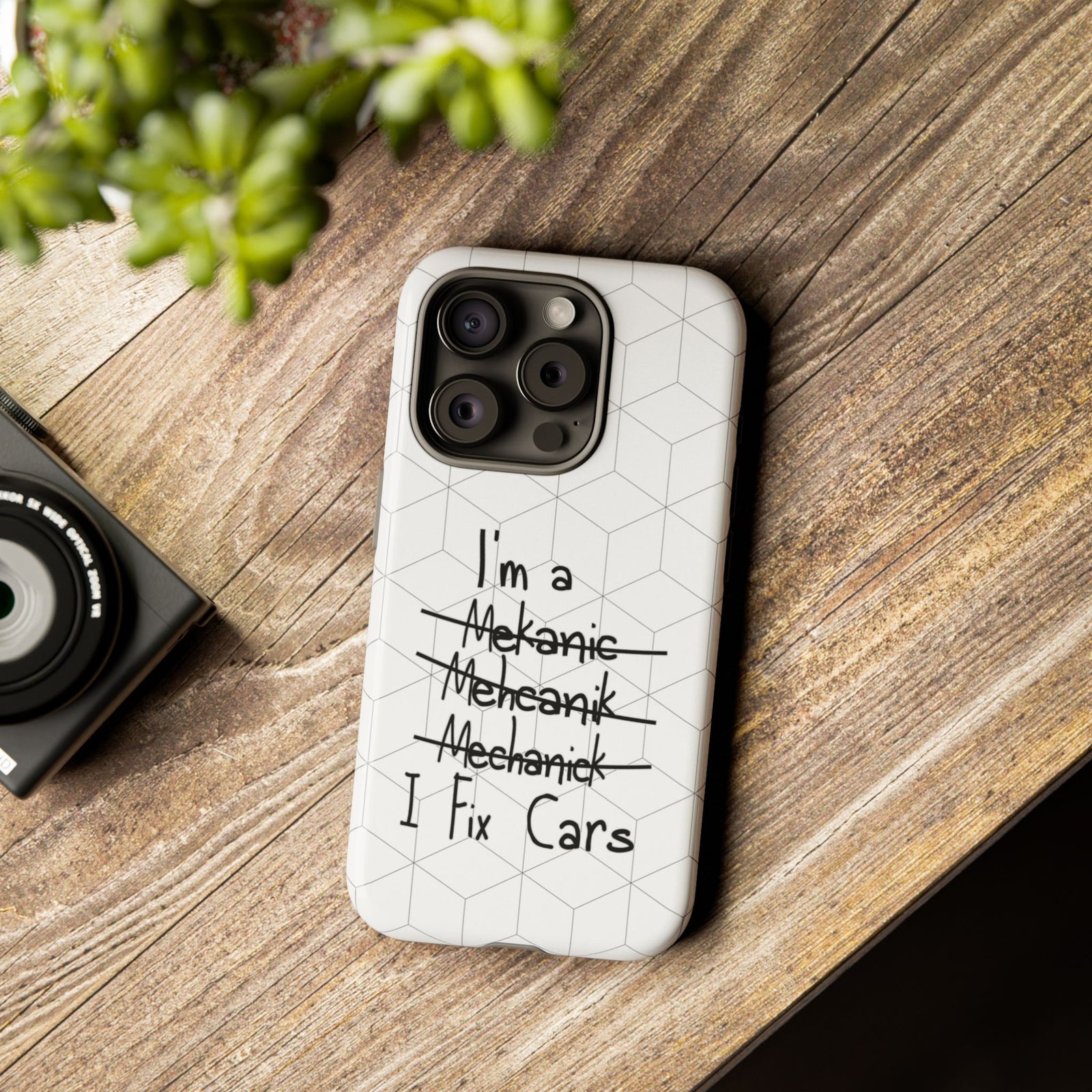 Mechanic I Fix Cars Funny Tough Phone Case | Car Guy Gift