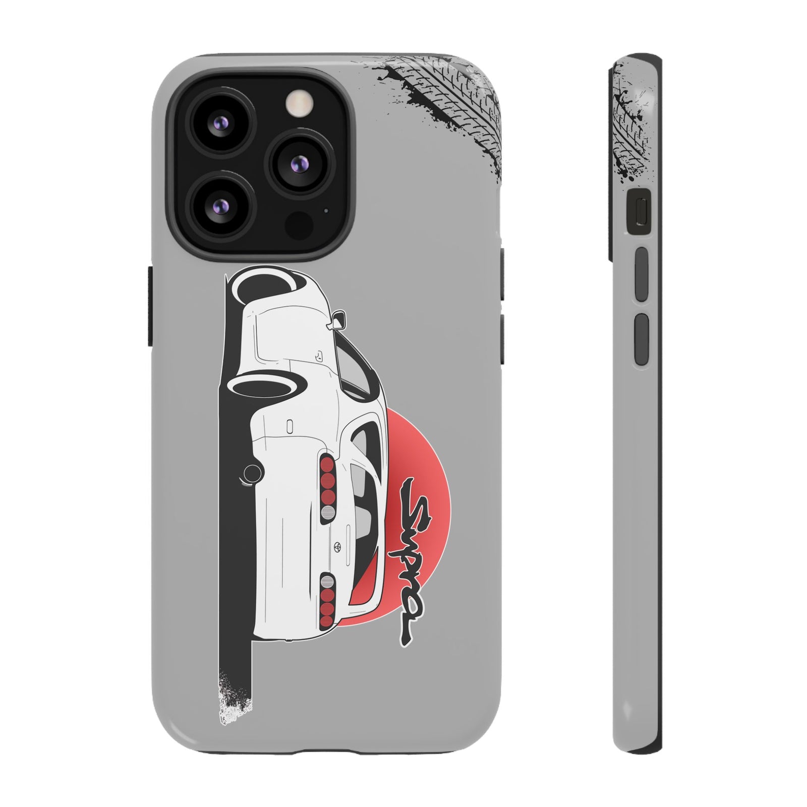MKIV A80 Supra 2JZ Beast Tough Phone Case - iPhone 13 Pro, glossy, front and side view