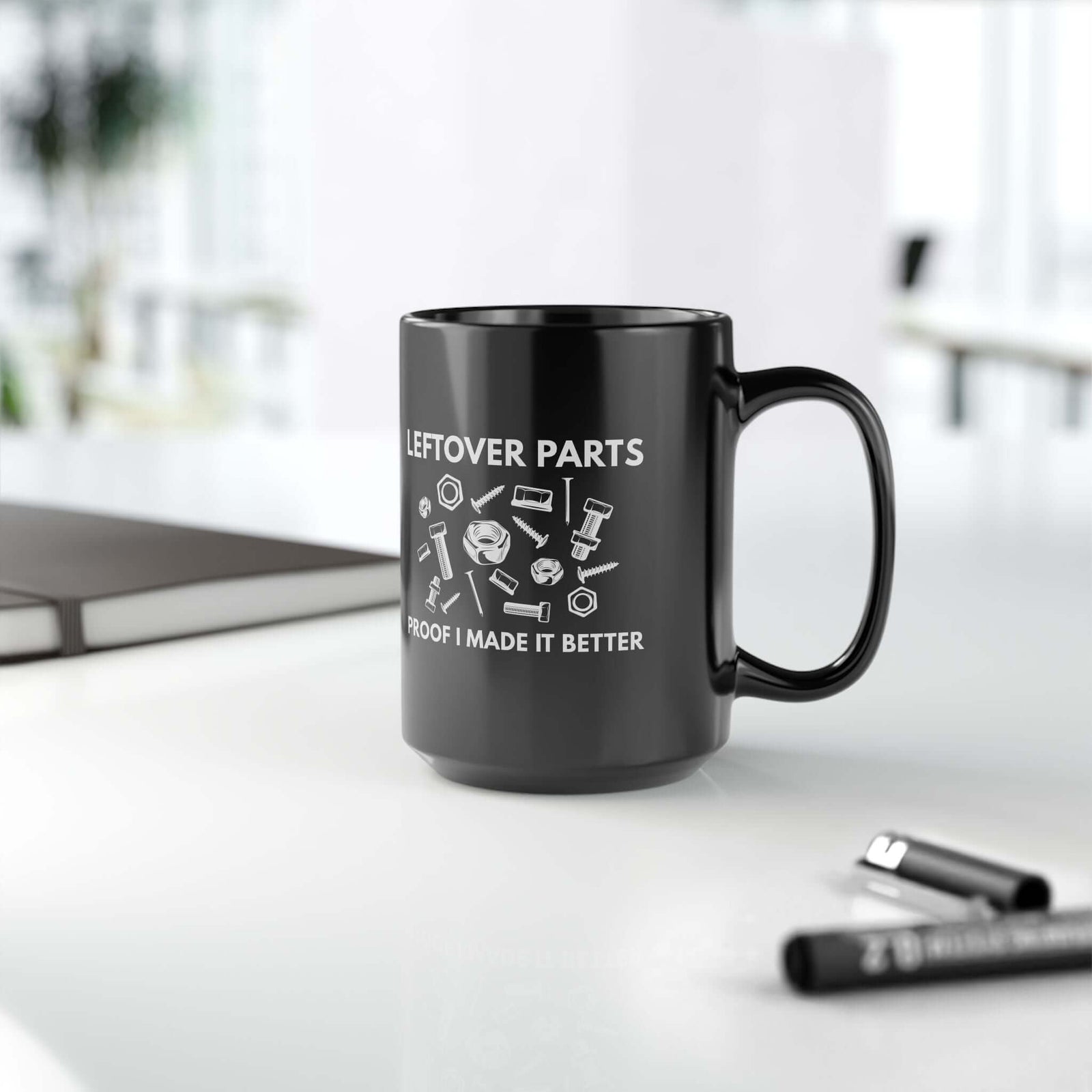 Leftover Parts Coffee Mug mug design - petrolhead gift