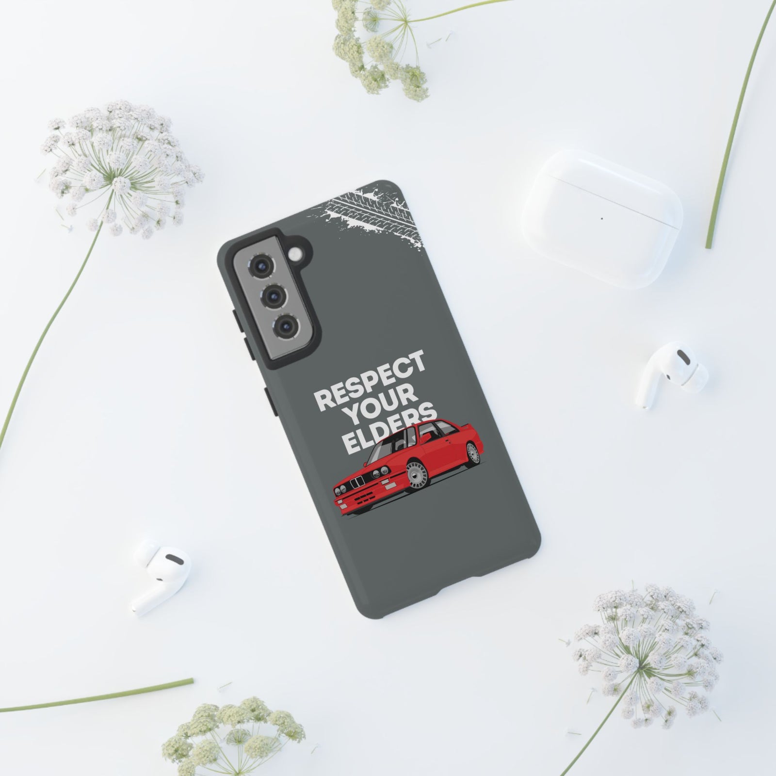 E30 M3 Respect Your Elders Tough Phone Case | Classic Car Guy Gift