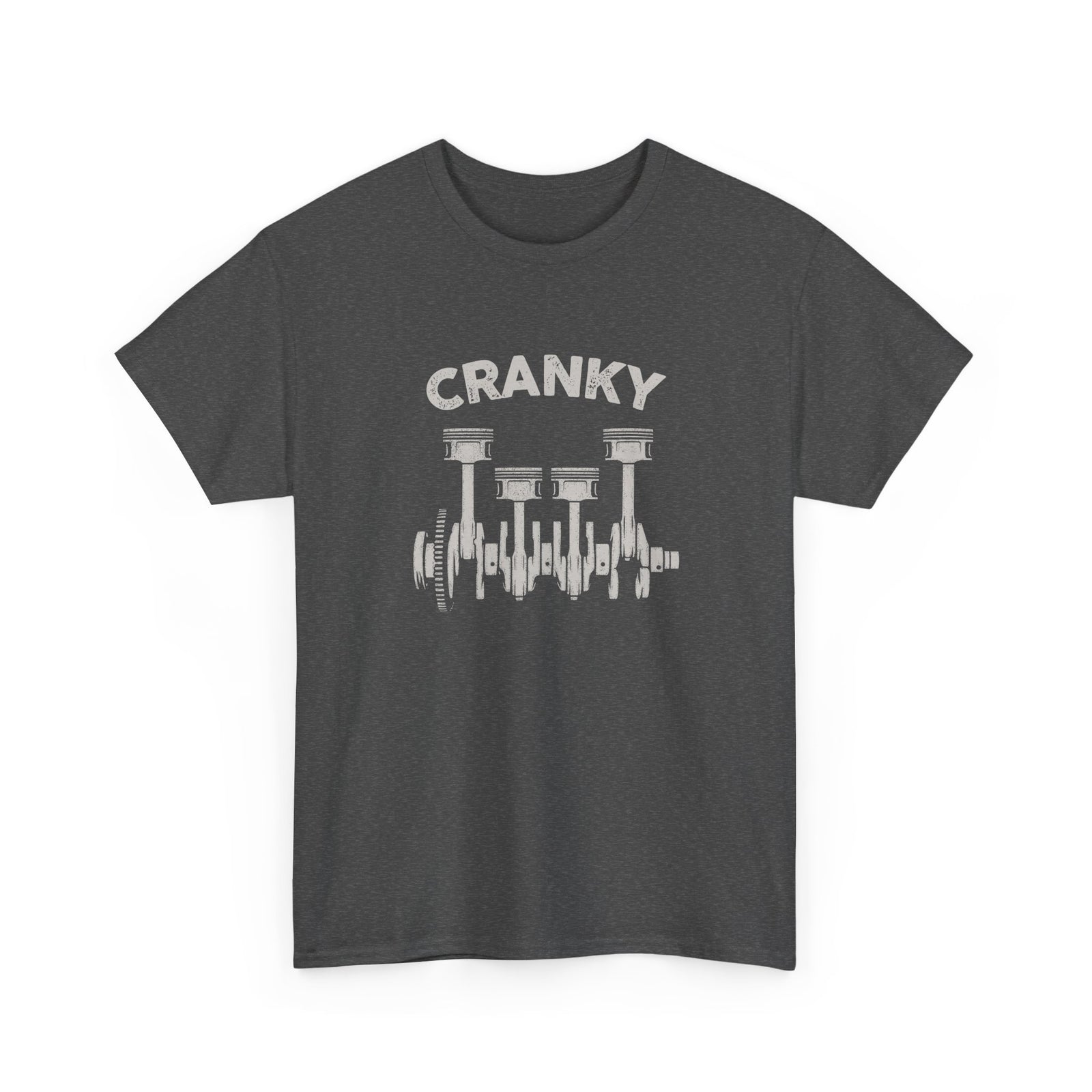 Cranky Mechanic T-Shirt | Funny Crankshaft Car Guy Tee