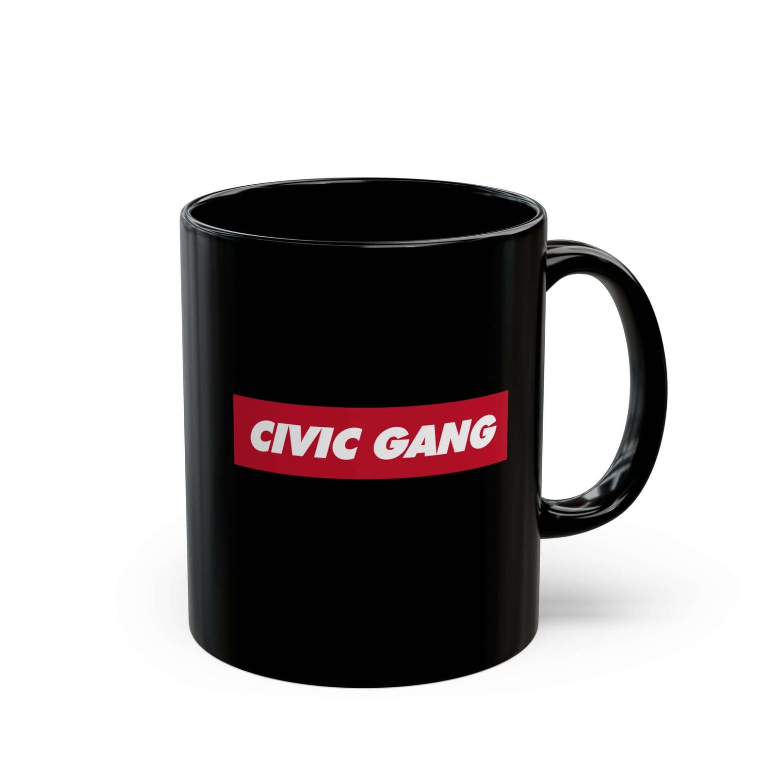 Civic Gang Coffee Mug mug back view - car enthusiast gift