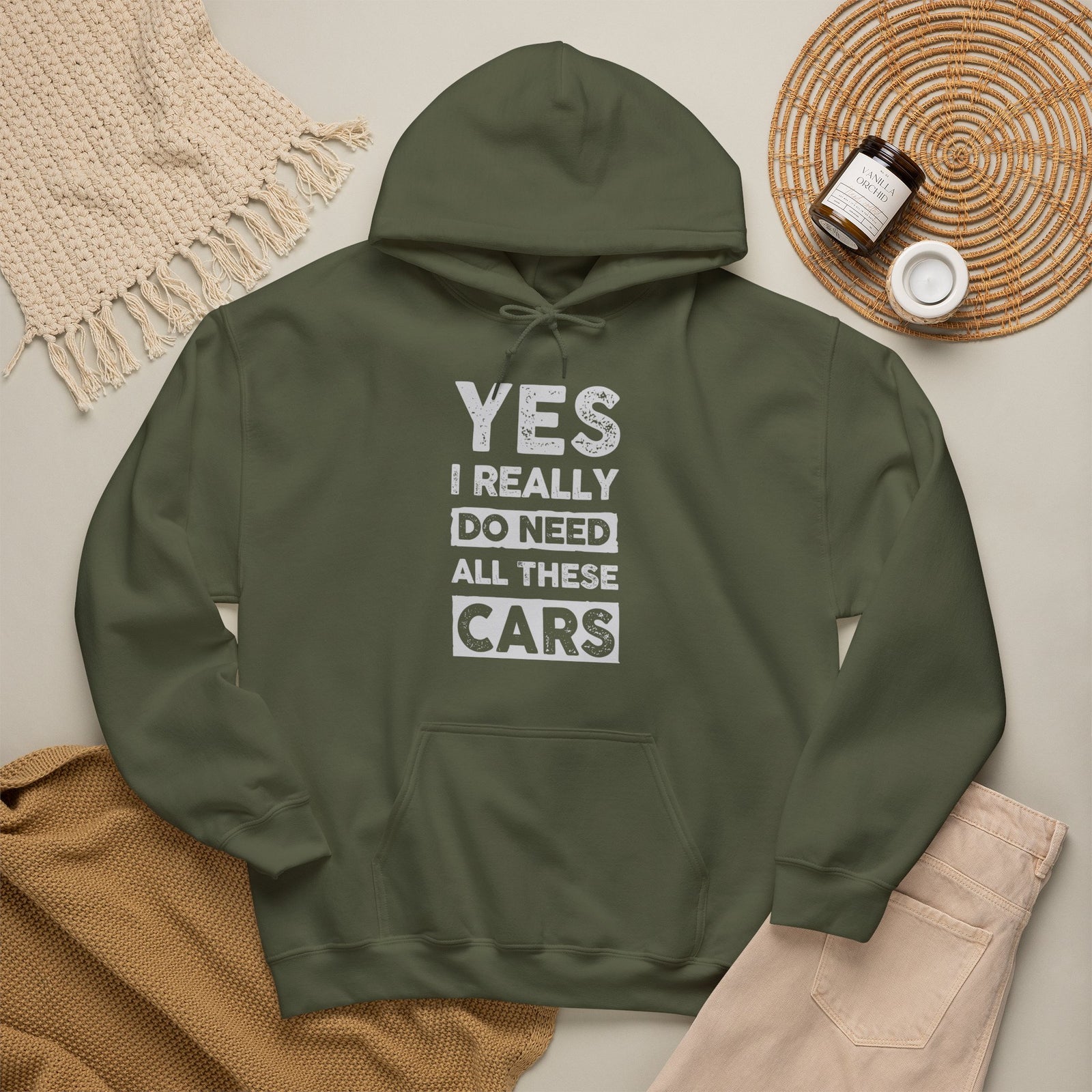 Yes I Really Do Need All These Cars Hoodie - funny car guy gift pullover
