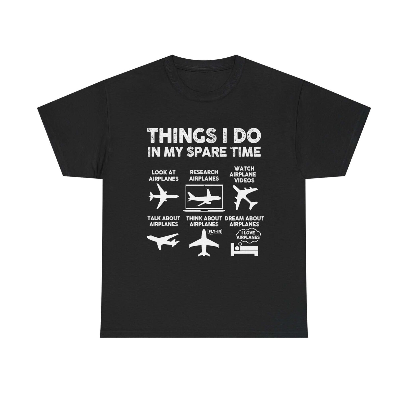Things I Do in My Spare Time Aviation t-shirt - funny pilot gift