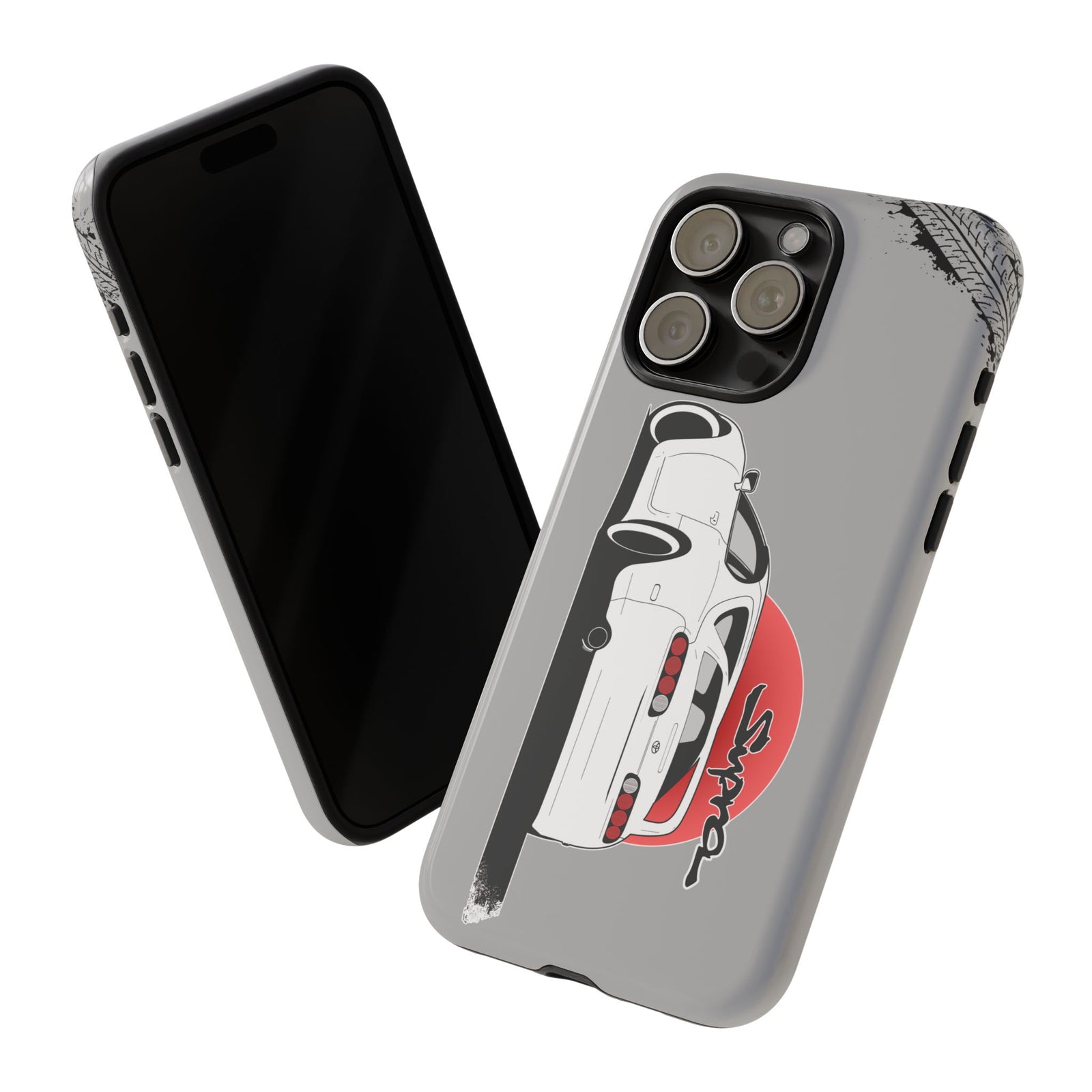 MKIV A80 Supra 2JZ Beast Tough Phone Case - iPhone 15 Pro Max, glossy, front and back view