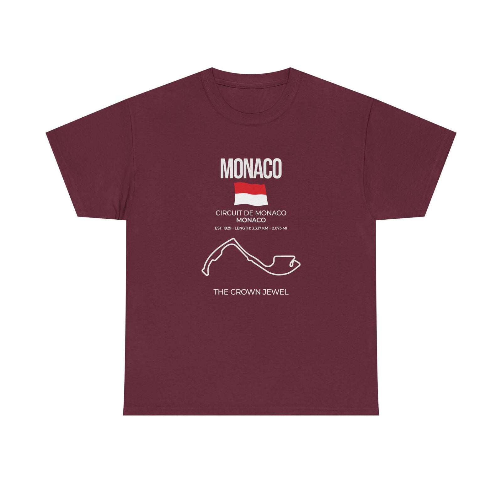 Monaco Race Track T-Shirt tee - funny gift for car guys
