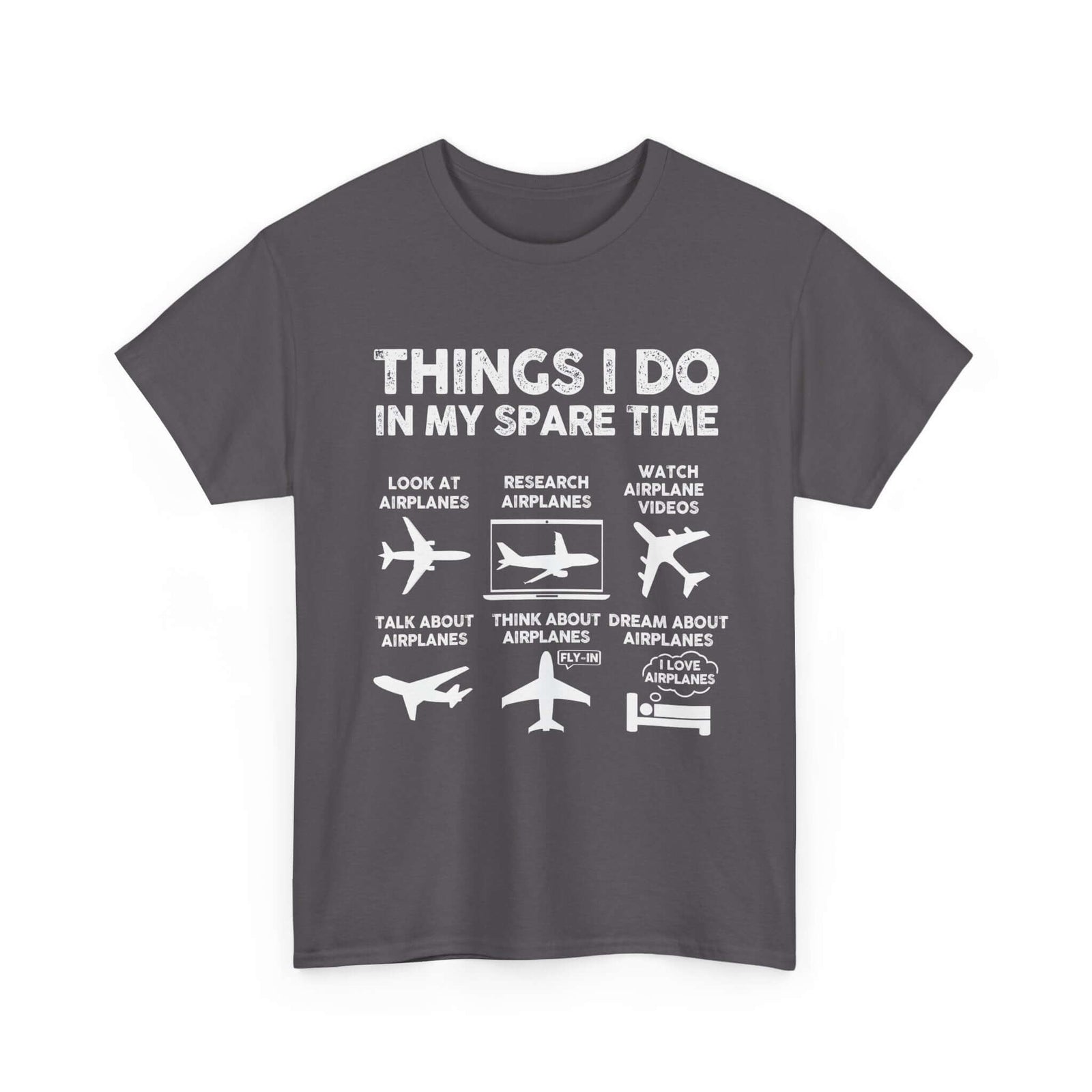 Things I Do in My Spare Time Aviation T-Shirt | Funny Pilot Gift