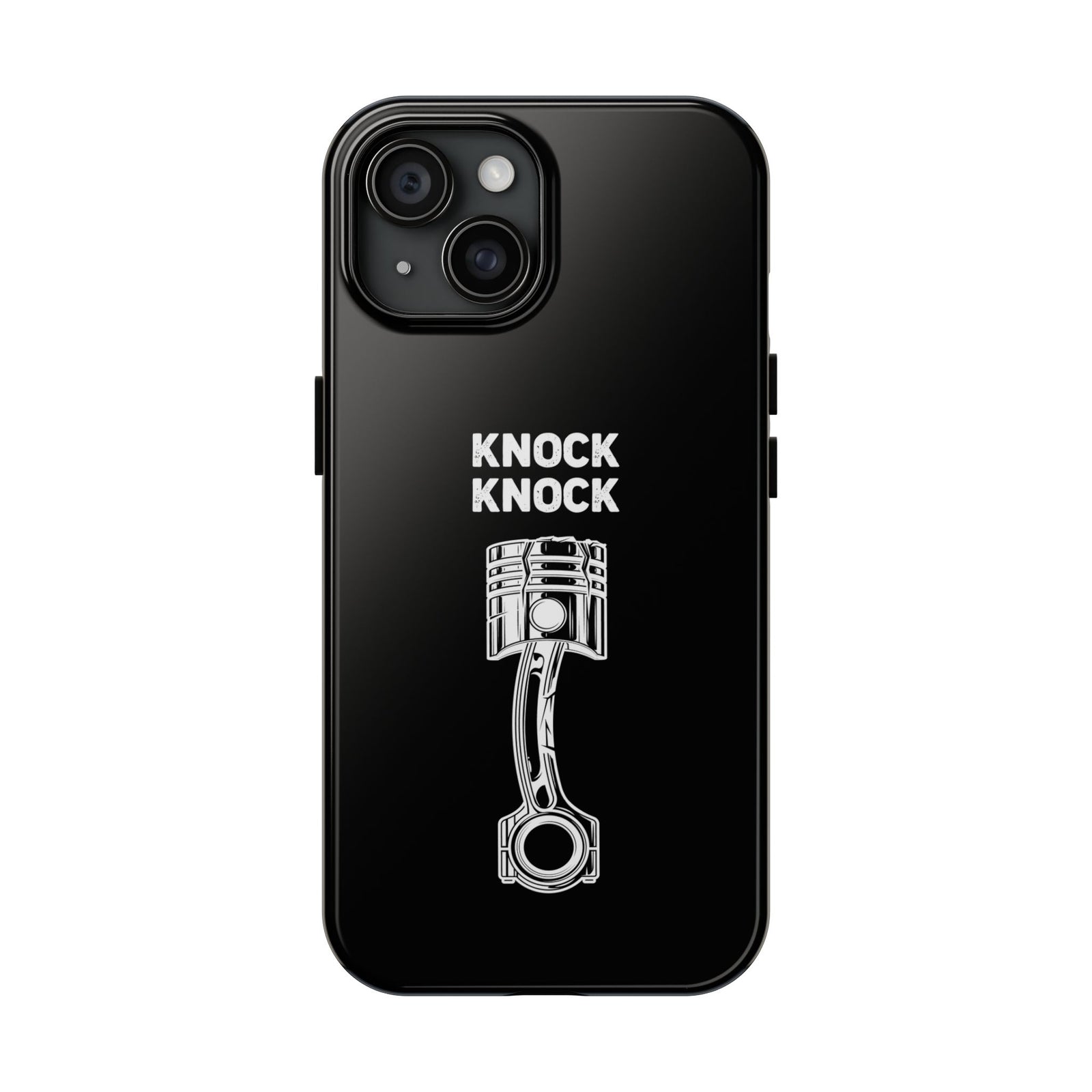 Knock Knock Broken Piston Phone Case | Funny Mechanic Car Guy Gift
