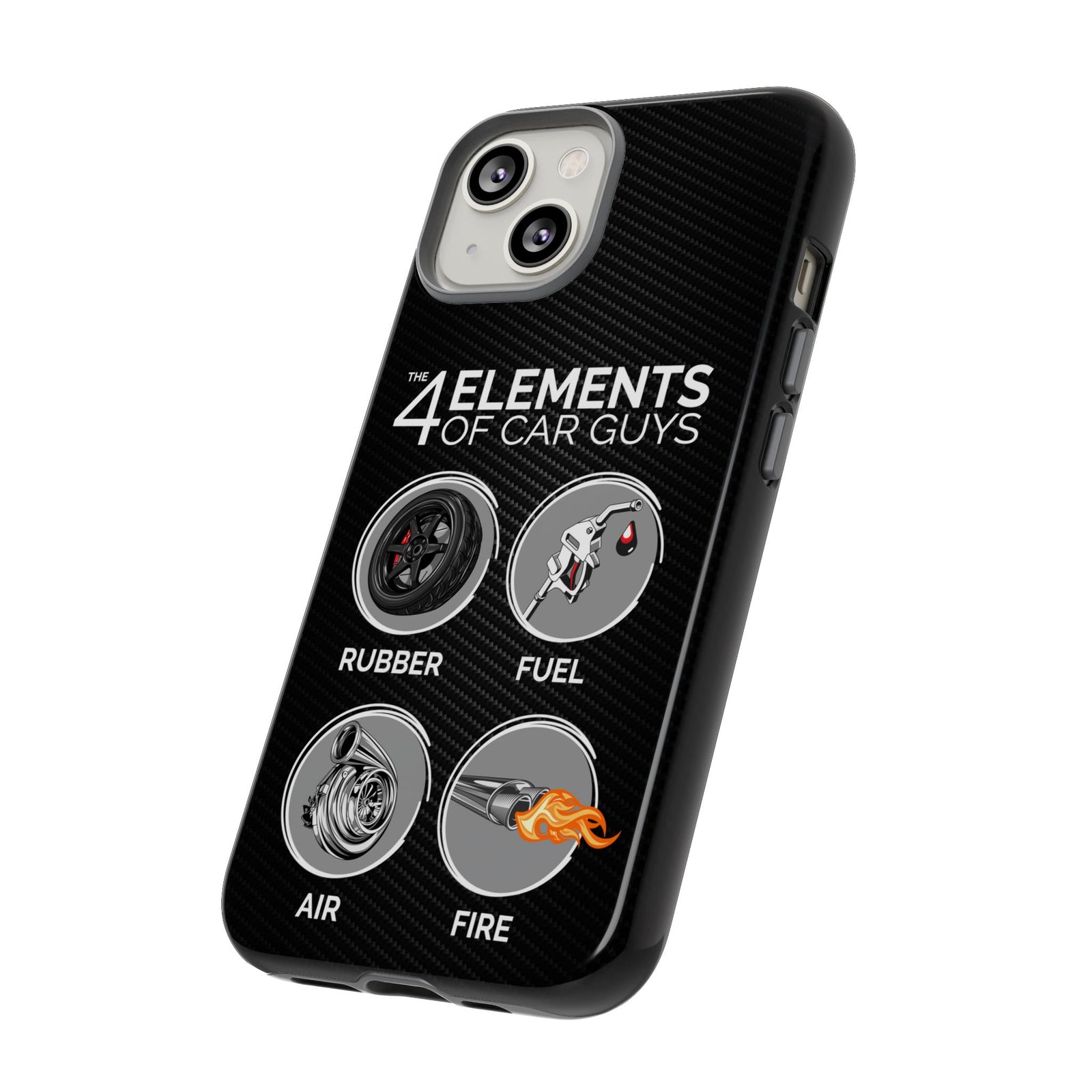 The 4 Elements of Car Guys Tough Phone Case | Funny Car Lover Gift