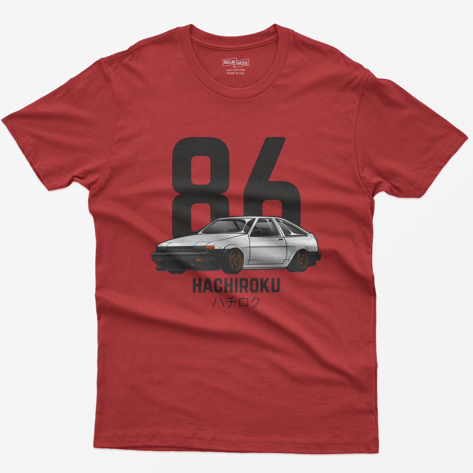 AE86 Hachiroku Drift King T-Shirt - Red