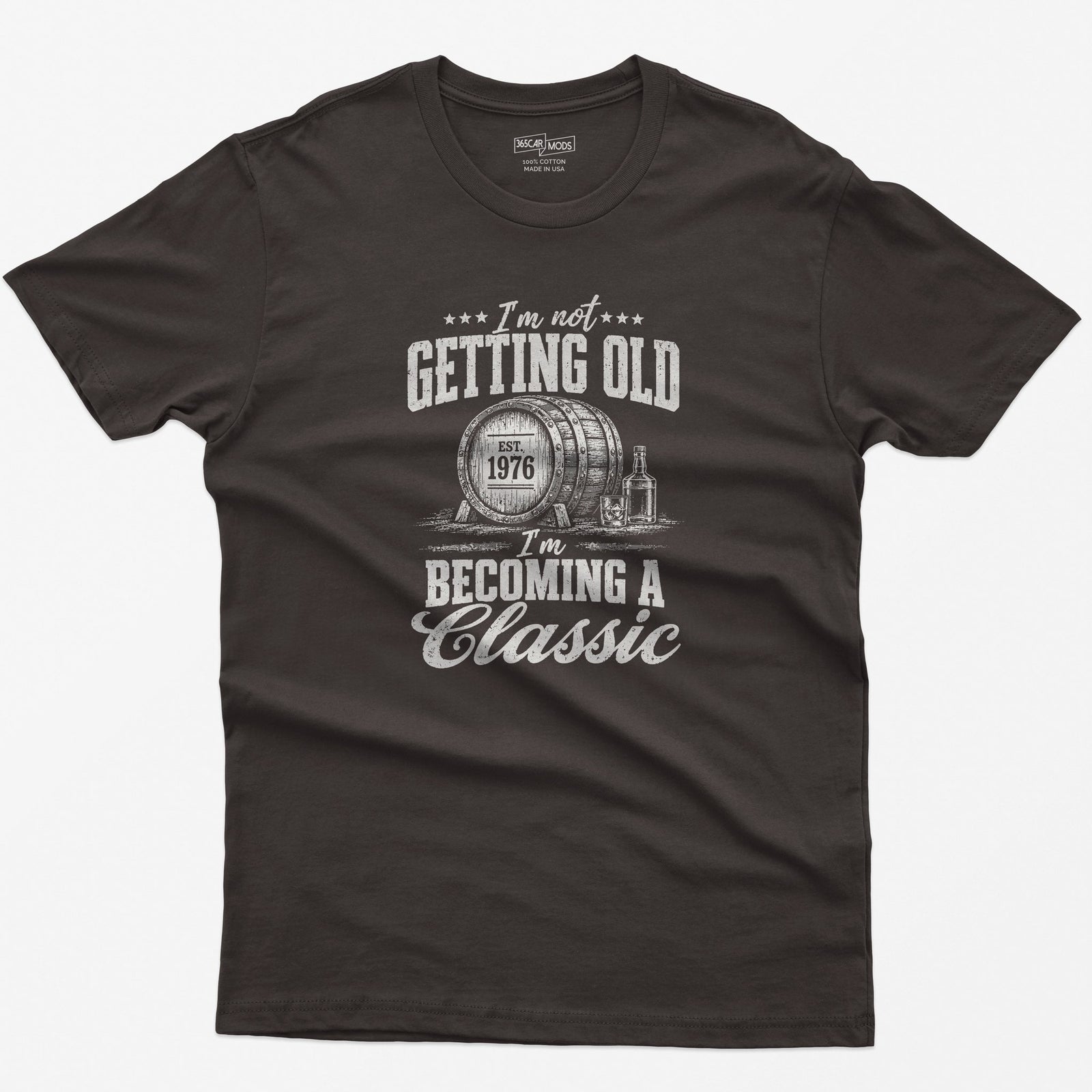 Becoming A Classic Whiskey T-Shirt in Dark Chocolate