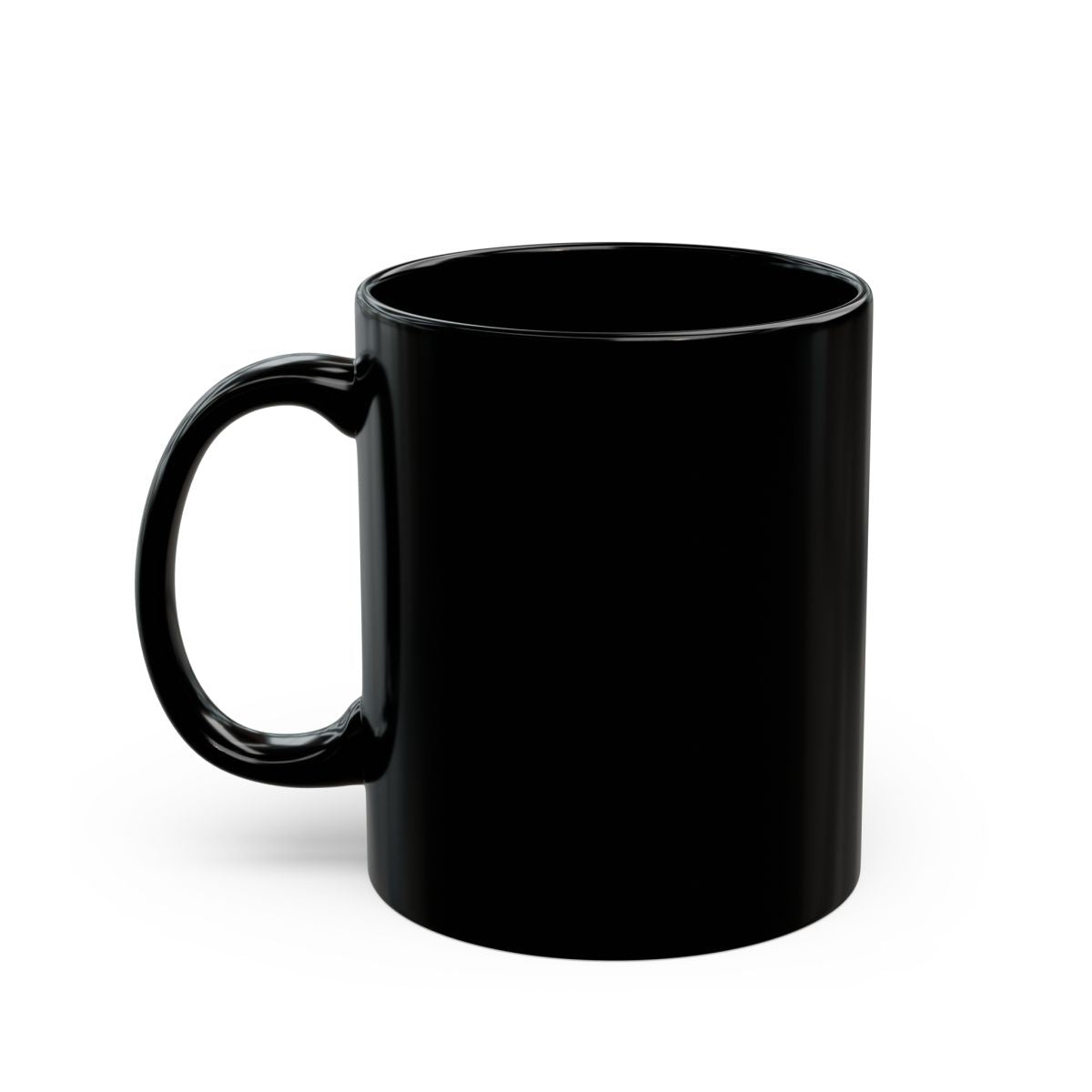 Biker Ingredients Label Coffee Mug - 11oz black coffee mug, handle on the left